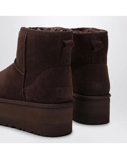 Ugg o1s22i1n0924 Classic Mini Platform Ankle Boots in Brown Size US 8 / IT 38 - 5 Thumbnail