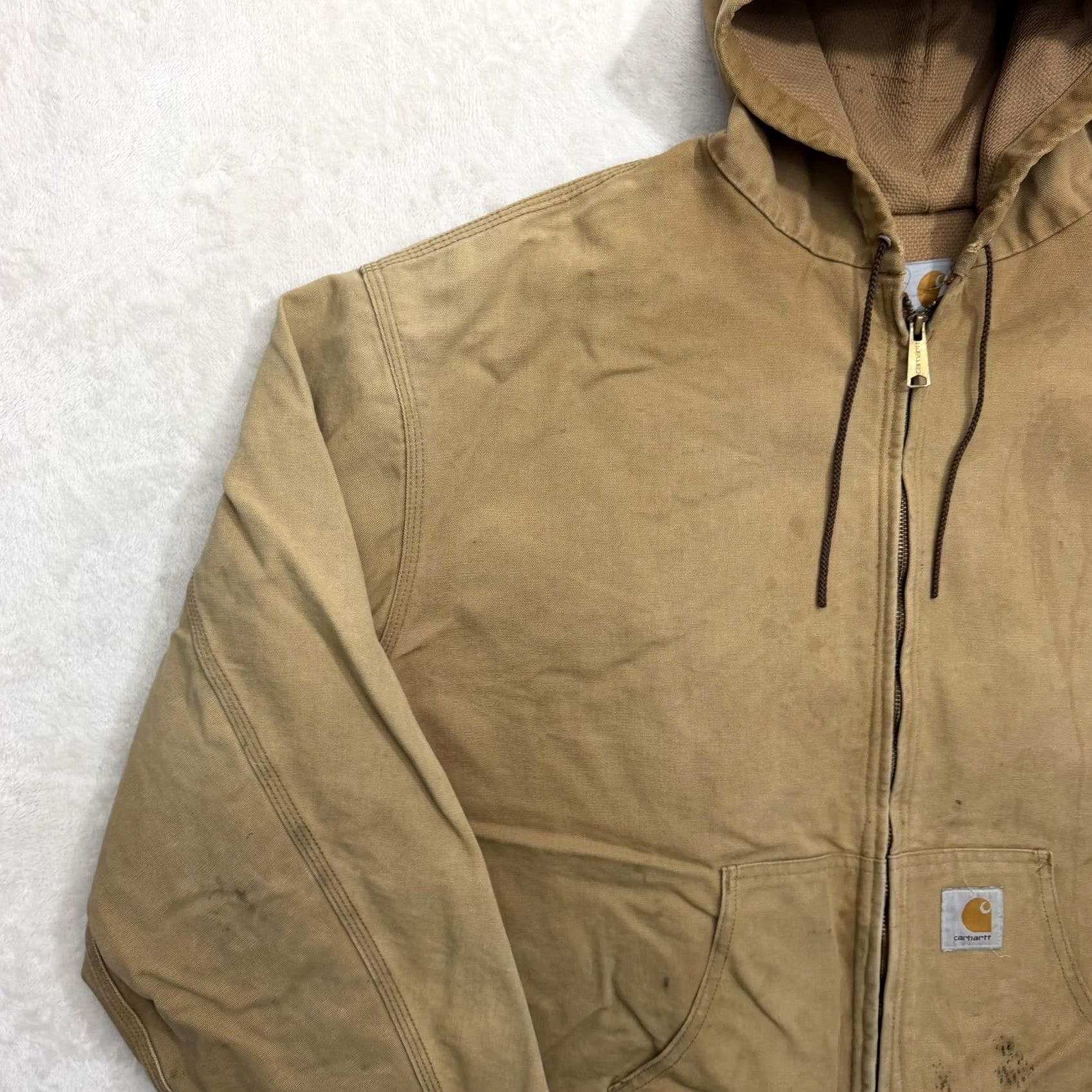 Carhartt Carhartt Jacket Mens 4XL Brown Canvas Hooded Lined Workwear Bomber Full Zip Size US S / EU 44-46 / 1 - 6 Thumbnail