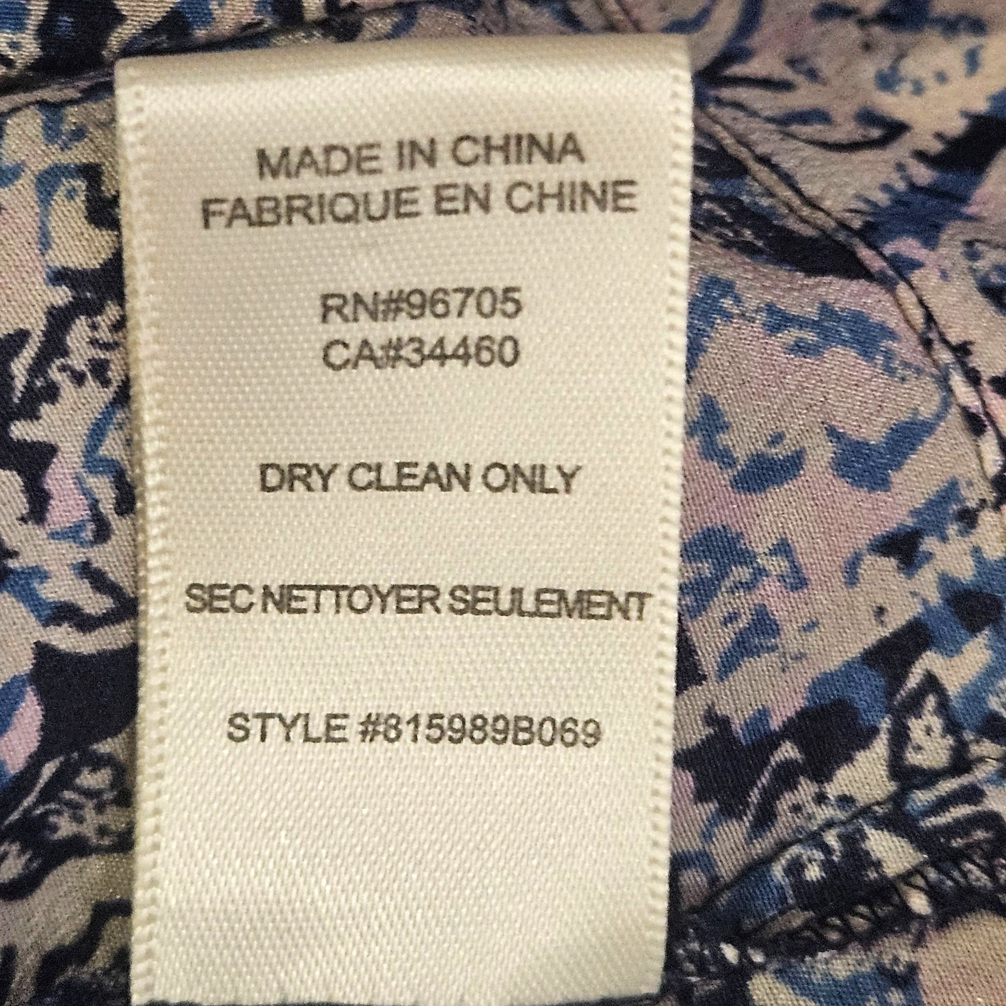 Rebecca Taylor Rebecca Taylor Silk Blue Black Long Sleeve Blouse 6 Office B Size M / US 6-8 / IT 42-44 - 7 Thumbnail