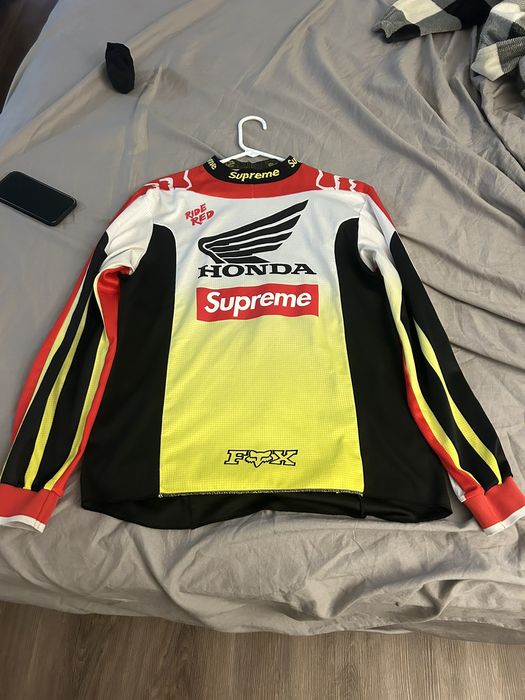 Supreme Supreme Honda fox moto Jersey top | Grailed