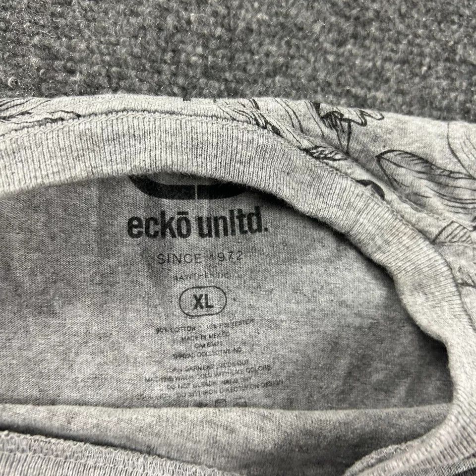 Ecko Unltd. Ecko Unltd Shirt Mens Crew Neck All Over Print Floral XL Size US XL / EU 56 / 4 - 2 Thumbnail