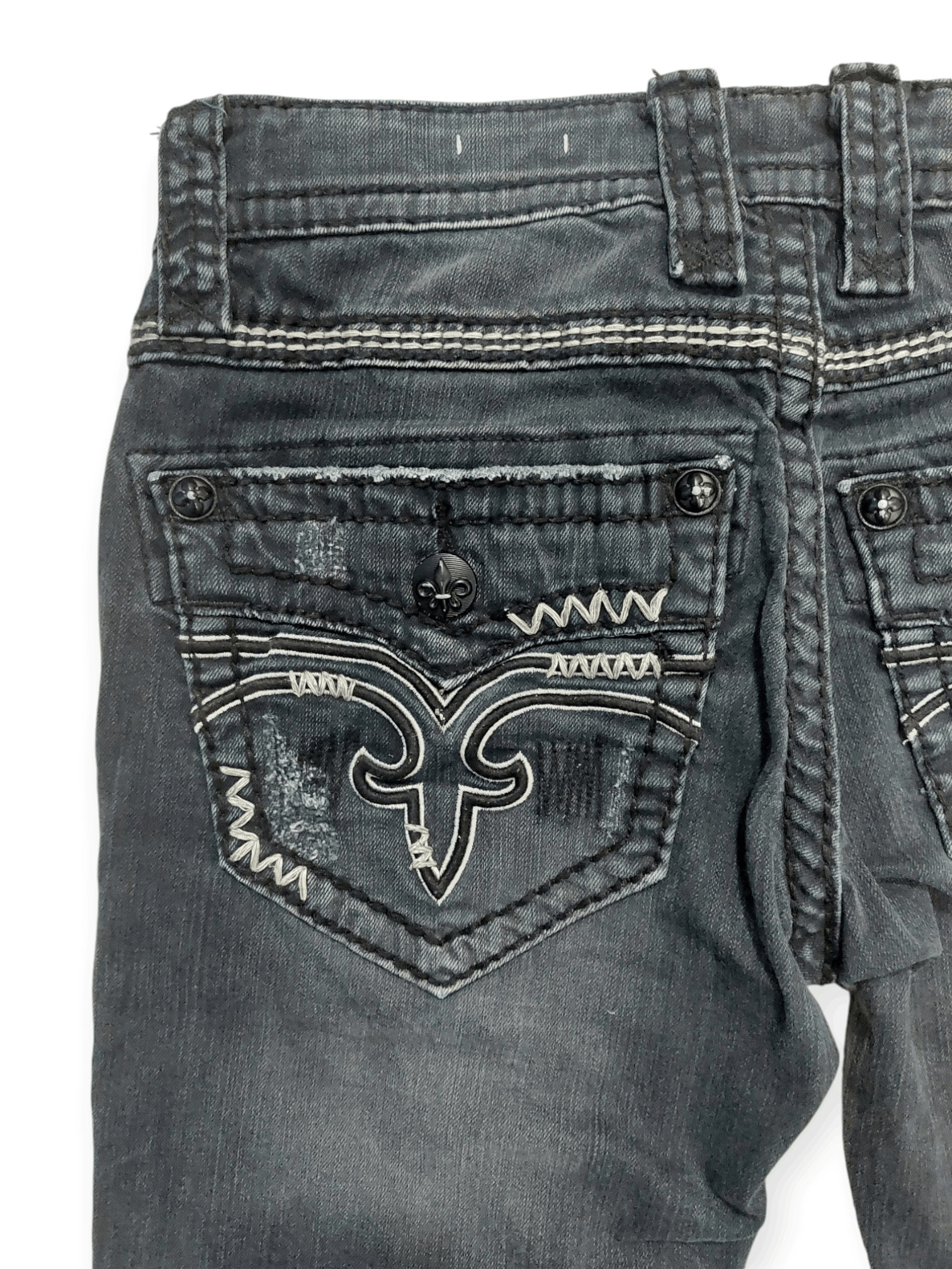 Rock Revival Flare💥 Vintage Punk Rock Revival Jeans Size US 30 / EU 46 - 20 Thumbnail