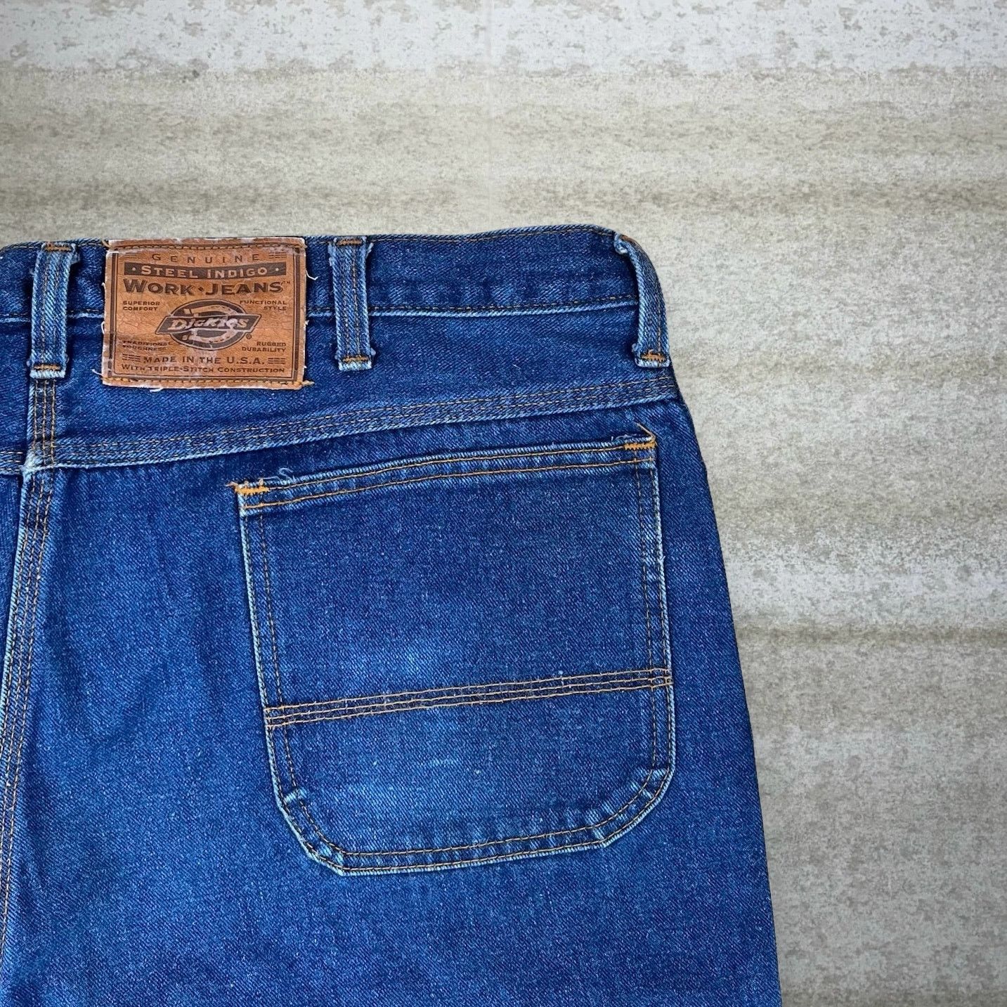 Dickies Vintage 90s Dickies Jeans 42x32 Relaxed Fit Dark Wash Denim Size US 42 / EU 58 - 3 Thumbnail