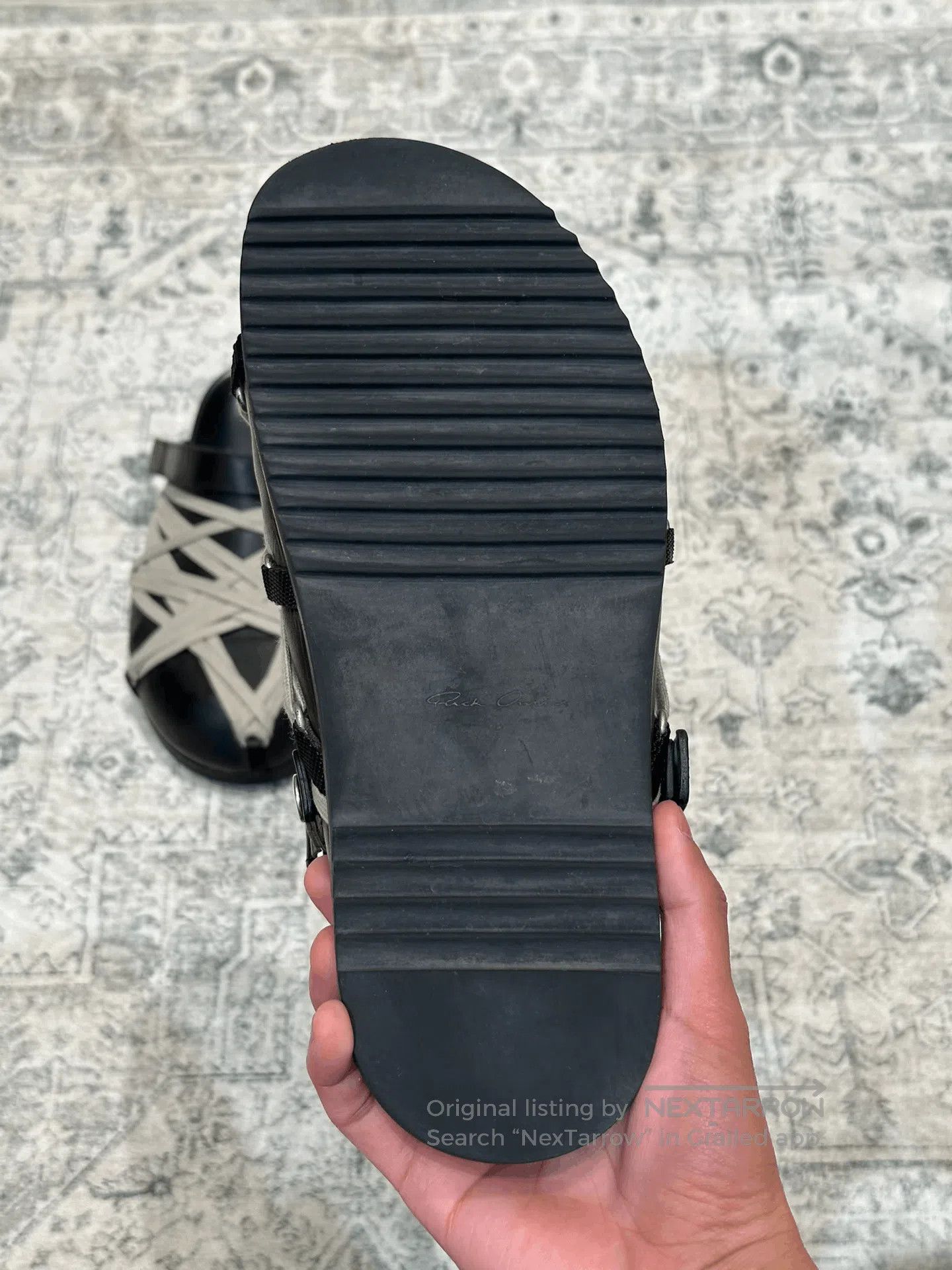 Rick Owens Rick Owens Birkenstock Leather Strap Sandals. Size US 9 / EU 42 - 6 Thumbnail