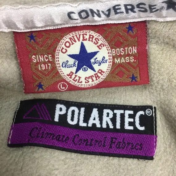 Converse CONVERSE ALL STAR Polartec Fleece Sweatshirt Spell Out Size US L / EU 52-54 / 3 - 7 Thumbnail