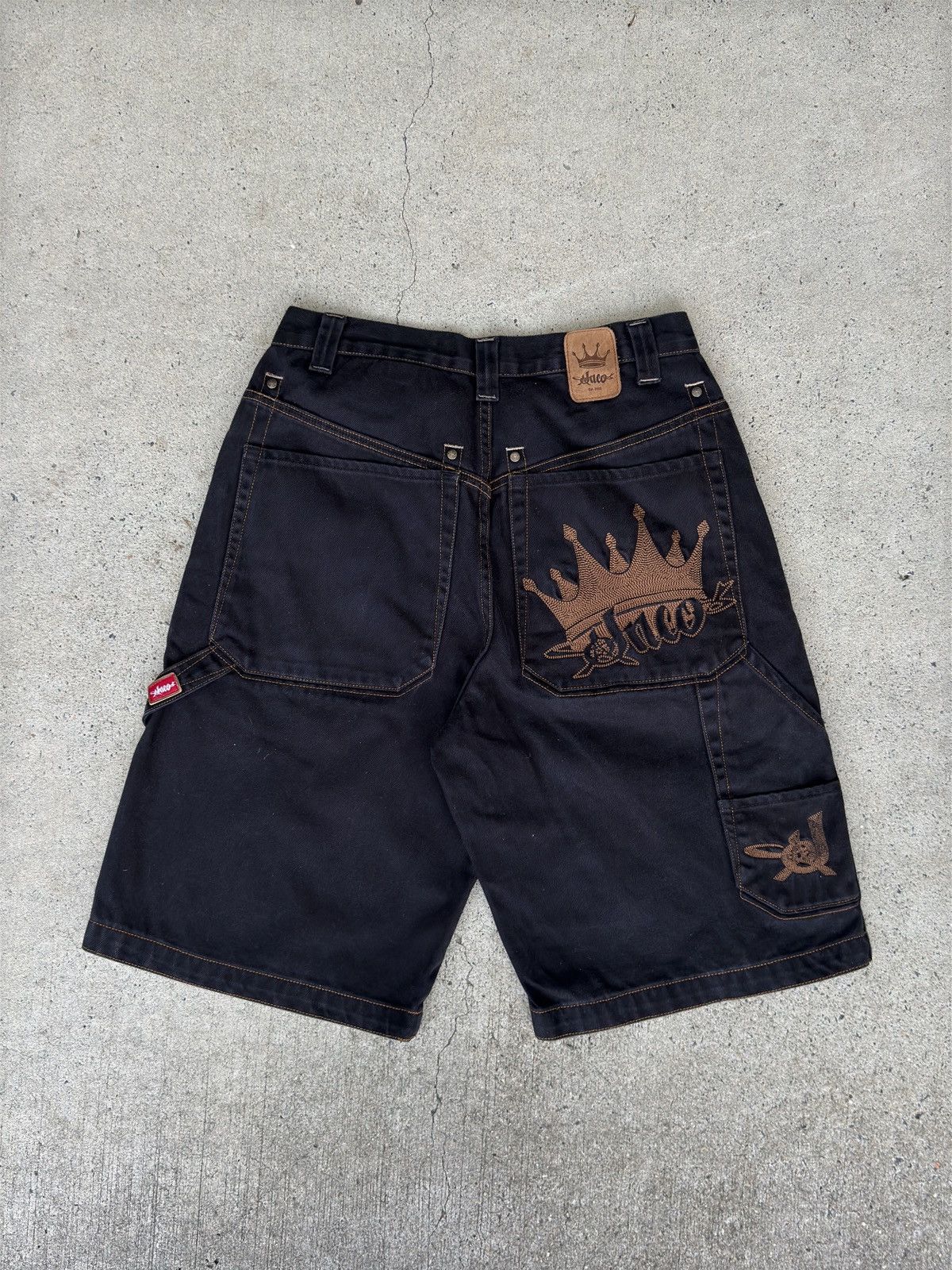 JNCO × Jean × Vintage JNCO Jorts — Crown original black Size US 32 / EU 48 - 1 Thumbnail