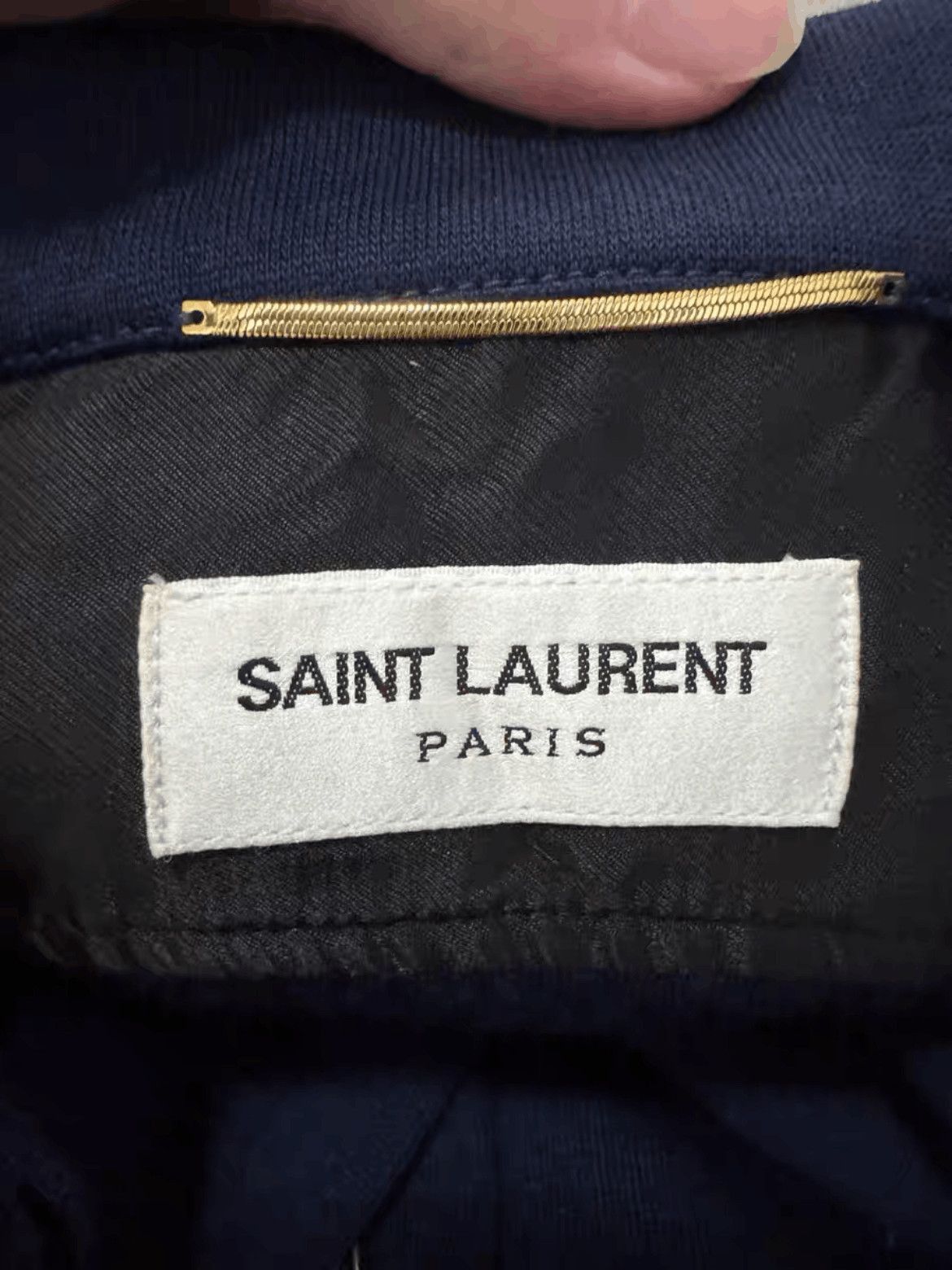 Saint Laurent Paris F36 Saint Laurent Paris 20SS Runway Navy Logo Jacket-2508 Size US S / EU 44-46 / 1 - 6 Thumbnail