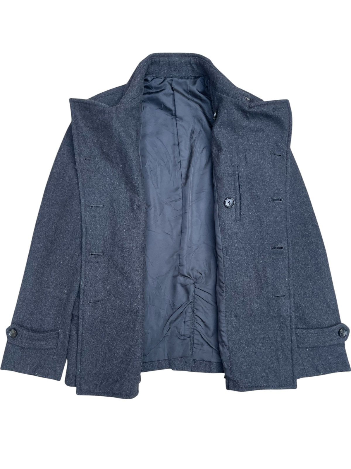 Comme Ca Ism Vintage Comme Ça Ism Double-Breasted Gray Pea Coat Size US M / EU 48-50 / 2 - 4 Thumbnail