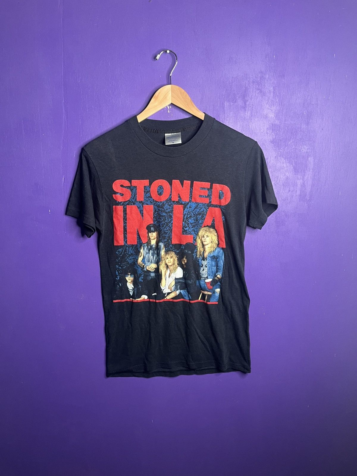Band Tees × Vintage Vintage 1989 Guns N’ Roses stoned in LA tour t-shirt Size US M / EU 48-50 / 2 - 1 Thumbnail