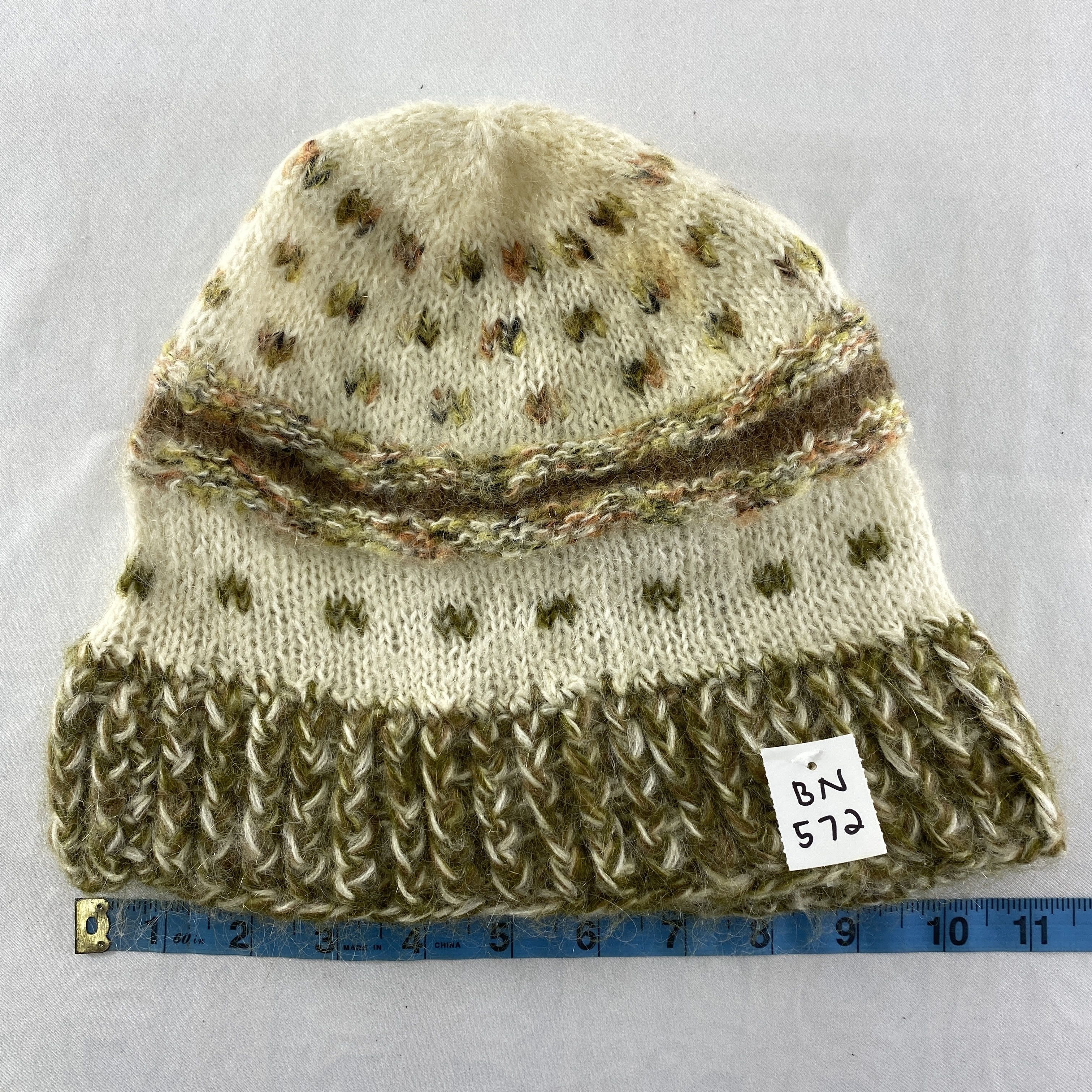 Japanese Brand Pozzy Rap Art Snow Cap Hat Beanie -BN572 Size ONE SIZE - 4 Thumbnail