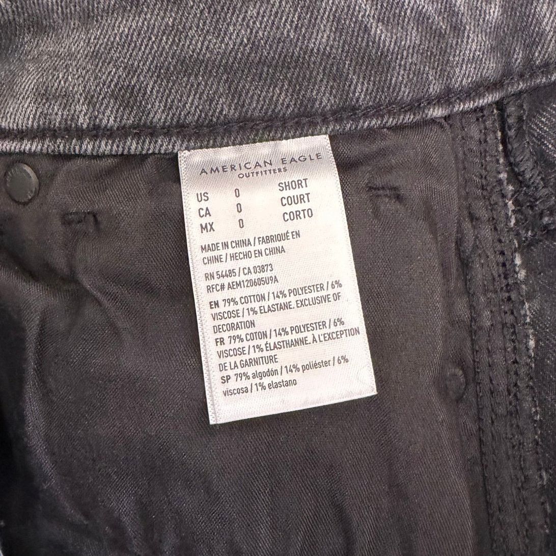 American Eagle Outfitters American Eagle Black Mom Jeans Sz 0 Short Size 25" / US 0 / IT 36 - 4 Thumbnail