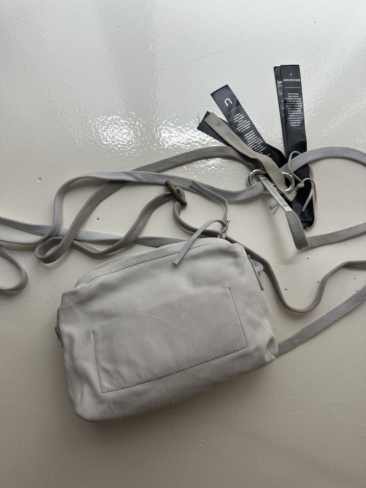 Boris Bidjan Saberi Primitive Xs Small Messenger Bag in Grey, Men's