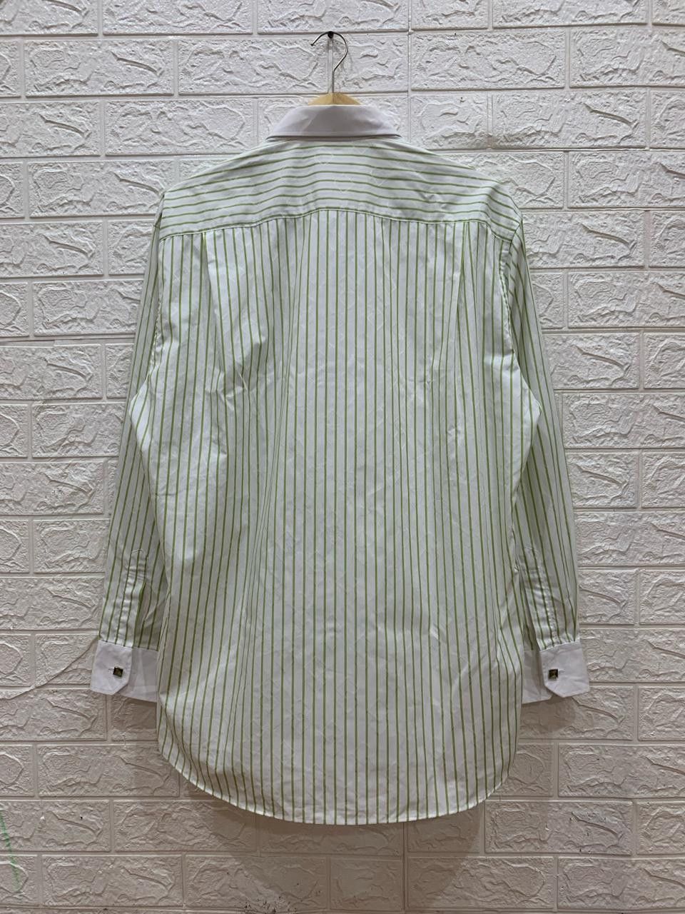 Givenchy 2000s Givenchy stripe diamond pattern button upshirt Size US XL / EU 56 / 4 - 4 Thumbnail