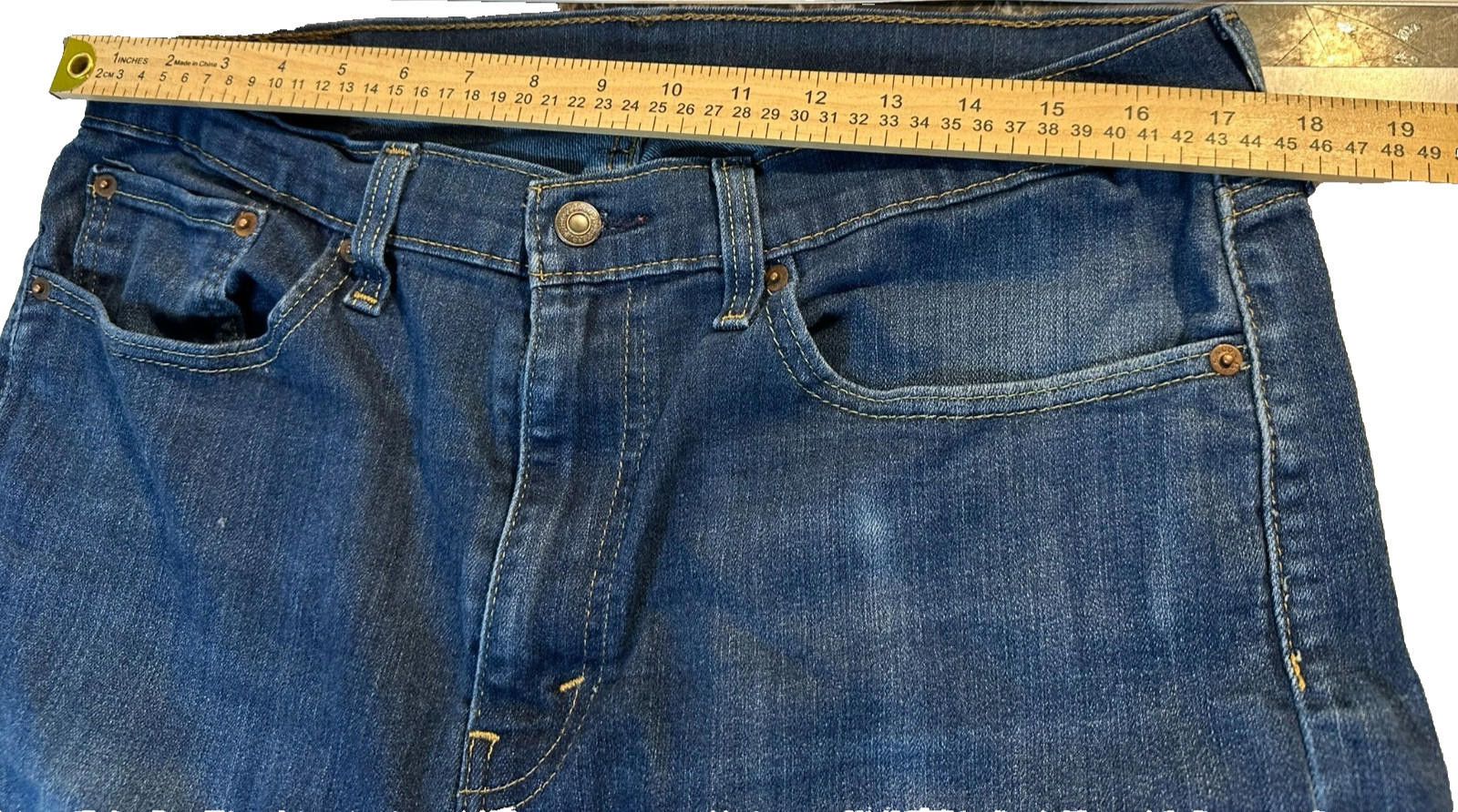 Levi's Levi’s 514 Dark Wash Blue Jeans Men’s Size 36x30 Size US 36 / EU 52 - 6 Thumbnail
