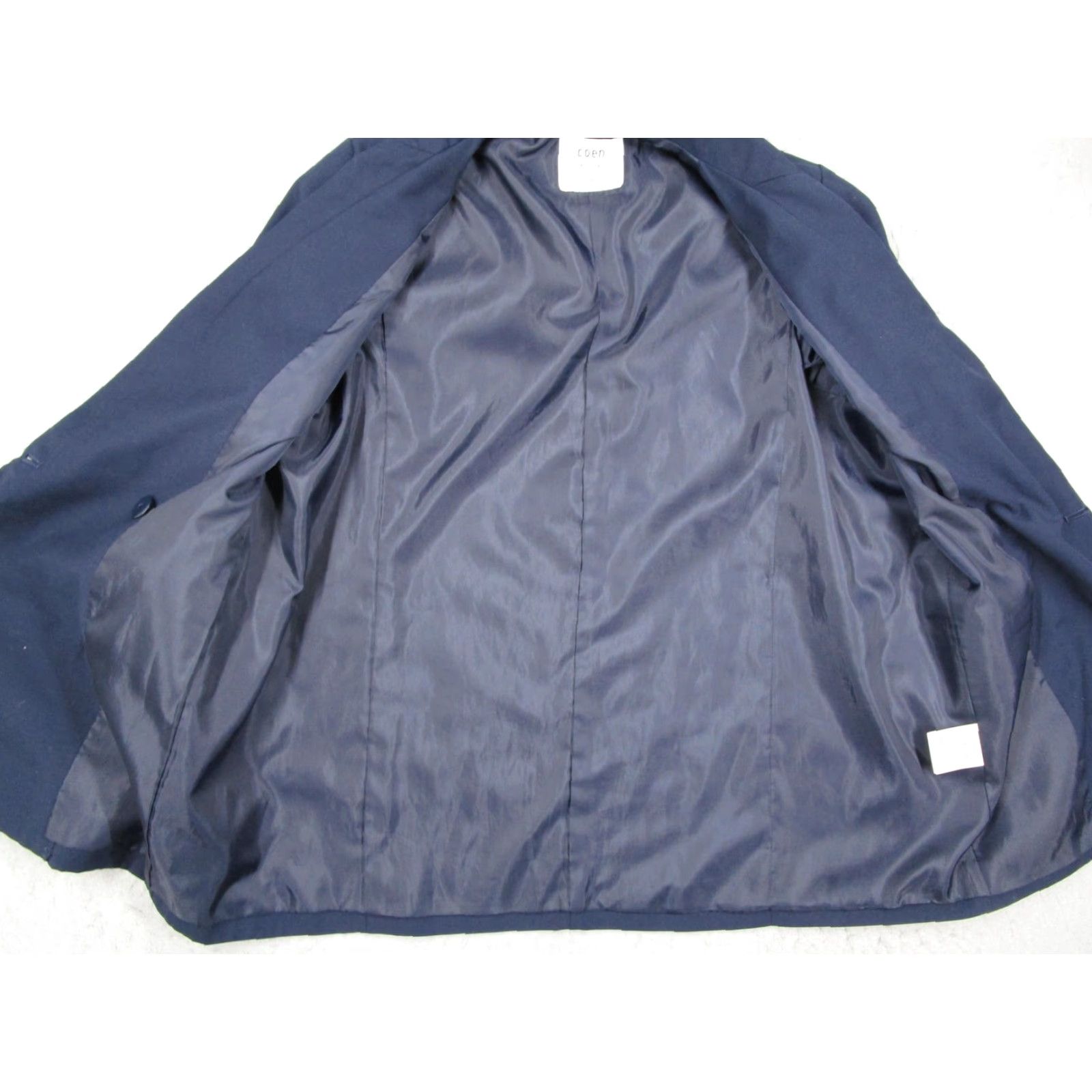 Vintage Coen Co. Blazer Womens Medium Navy Double Breasted Lined Office Jacket Japan Size M / US 6-8 / IT 42-44 - 3 Thumbnail