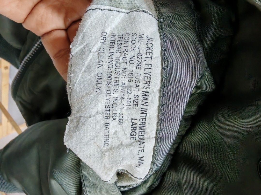 Vintage Vintage Jaket MA-1 Flight Jacket Size US L / EU 52-54 / 3 - 10 Thumbnail