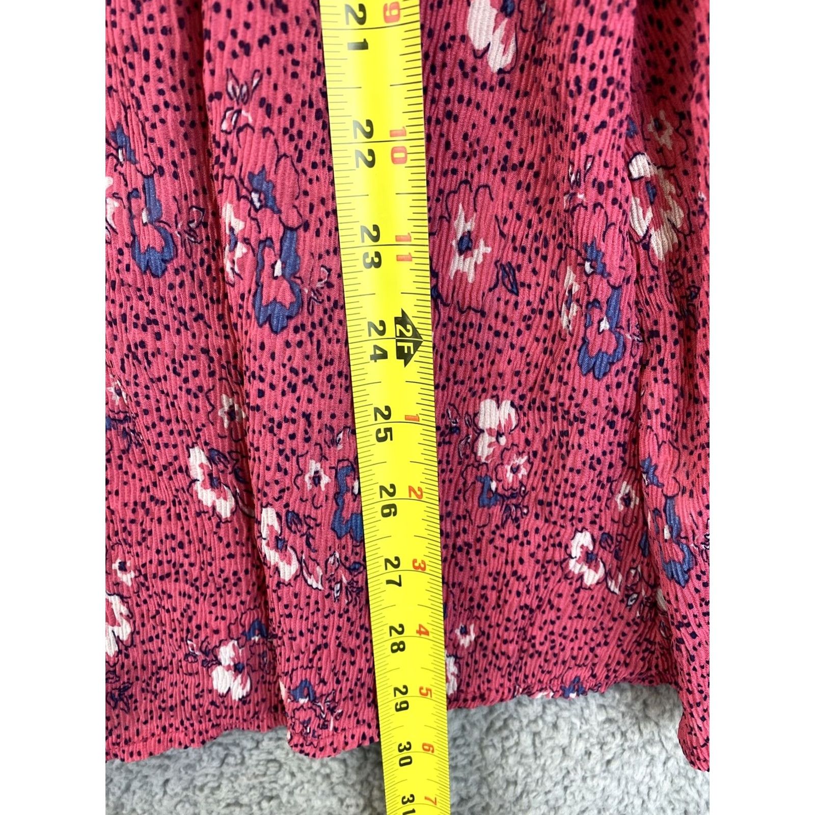Vintage Motherhood Maternity Top Blouse Women's L Long Sleeve Purple Floral Button Up V-Neck Buttoned Casual All Seasons Women Medium Purple Floral 32-38 Size L / US 10 / IT 46 - 5 Thumbnail
