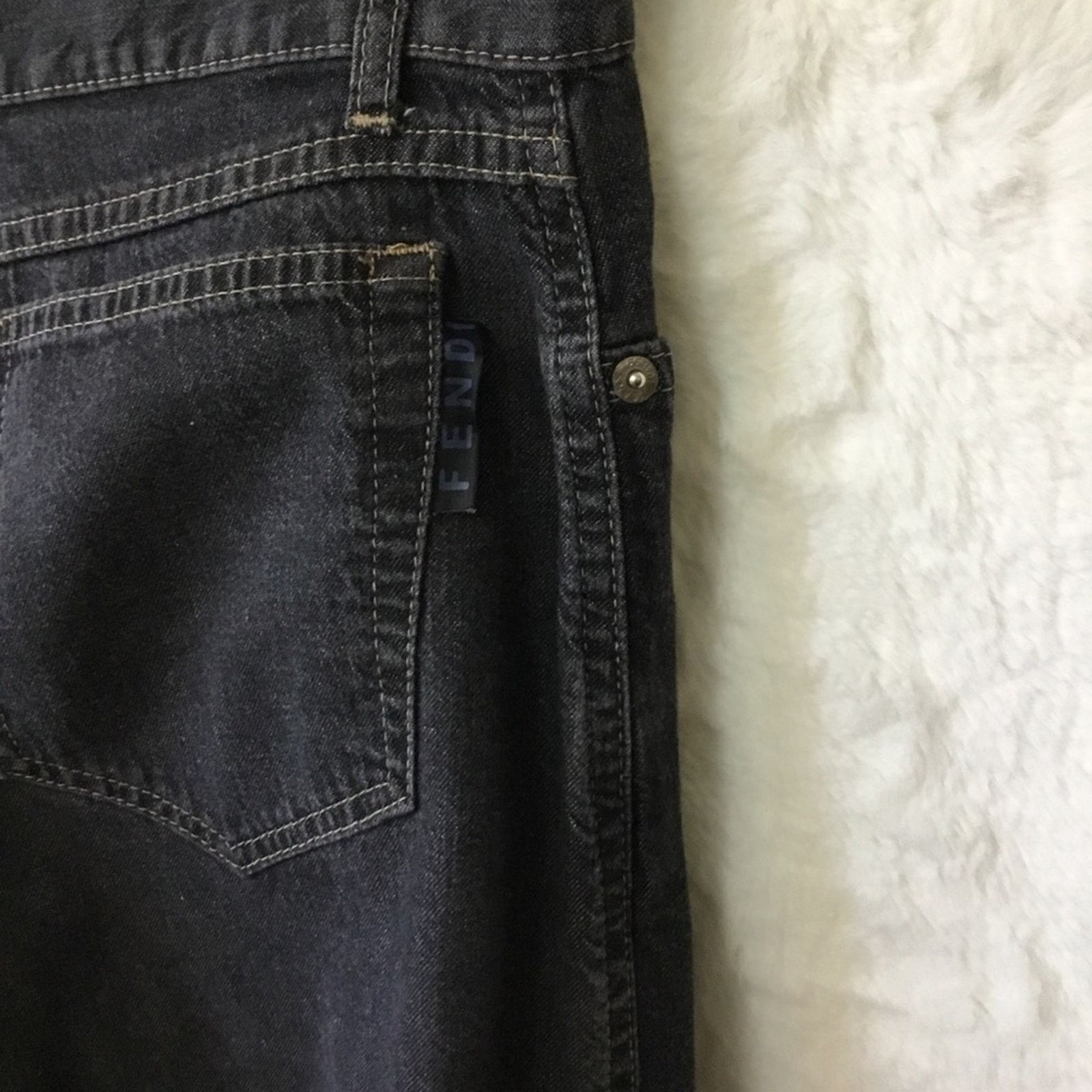Fendi Fendi Roma Amor Classic Blue Denim Jeans Size 29" - 9 Thumbnail