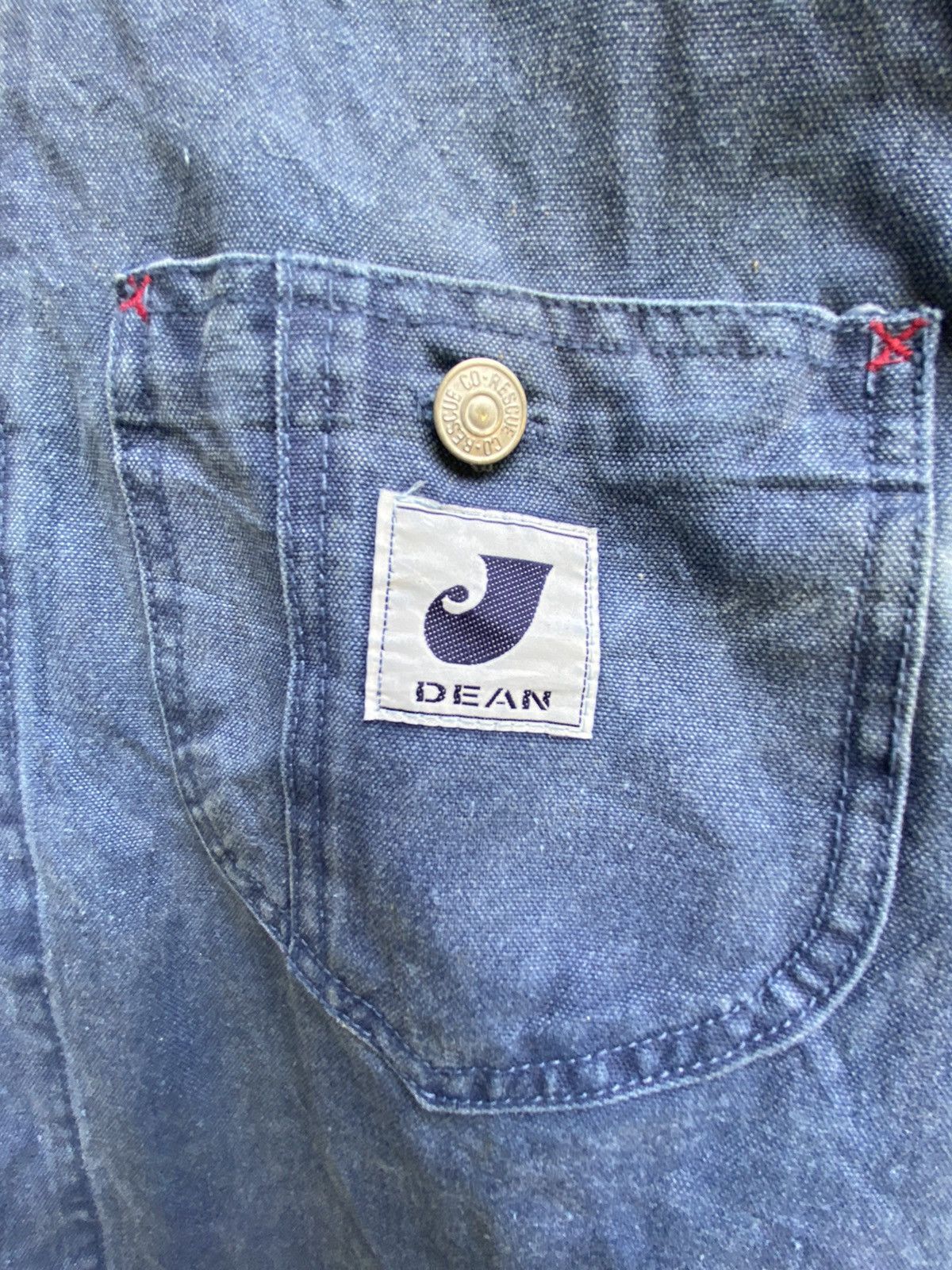 Vintage Vintage James Dean Oversized Denim Chore Jacket Size US L / EU 52-54 / 3 - 5 Thumbnail