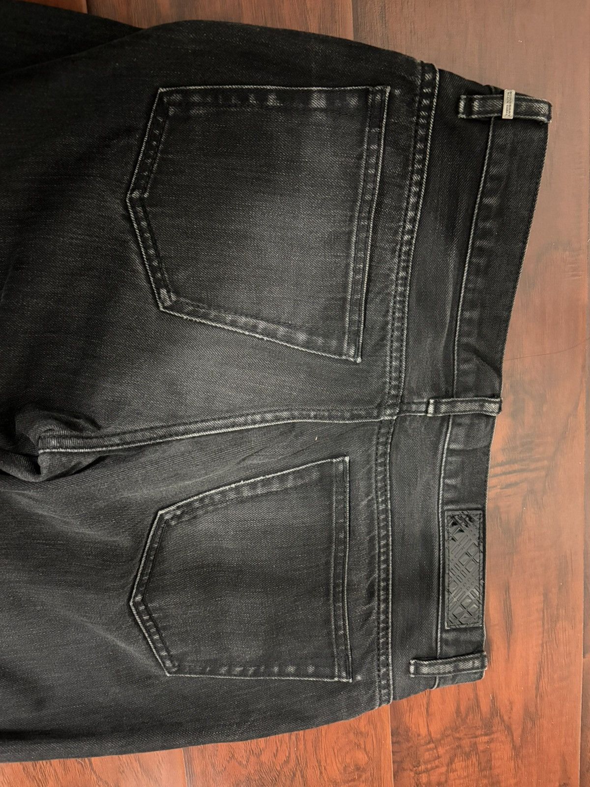 Burberry Burberry Black Label Faded Black Selvedge-Style Denim Size US 31 - 4 Thumbnail