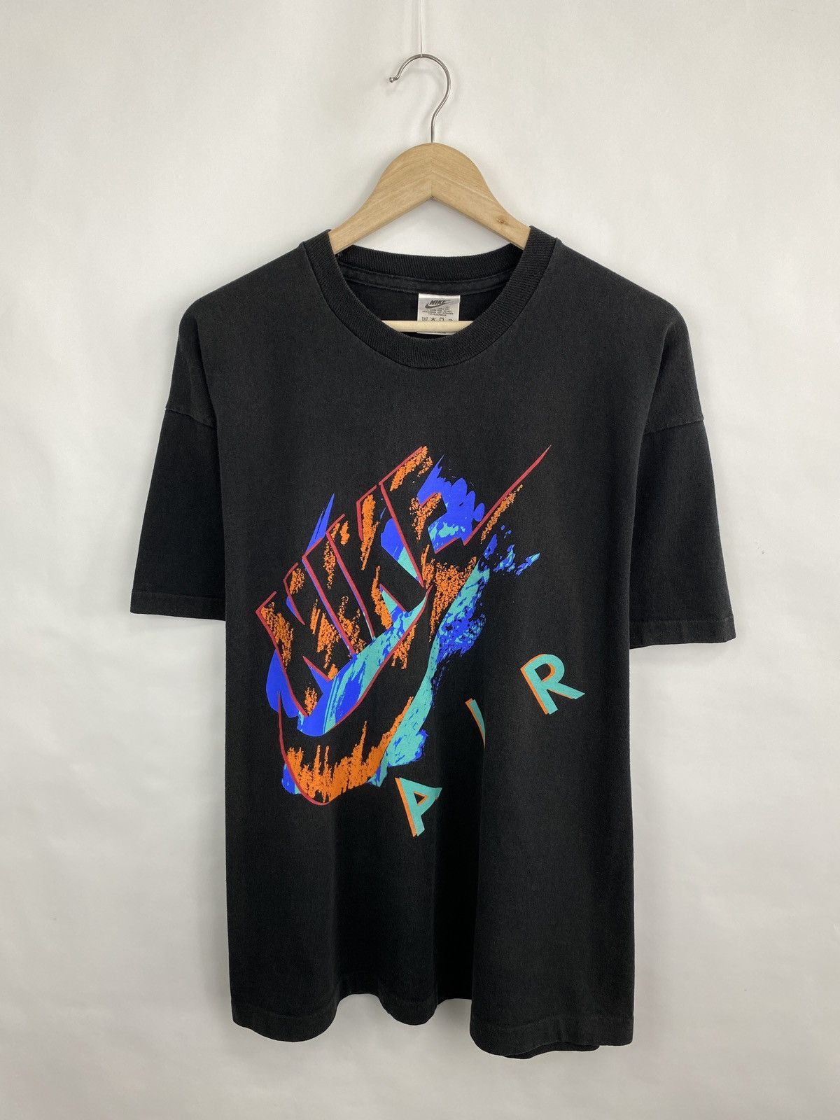 Nike × Vintage 🇺🇸 Vintage 90s Nike Rare T-Shirt Y2K Rare Retro Hype Size US L / EU 52-54 / 3 - 3 Thumbnail