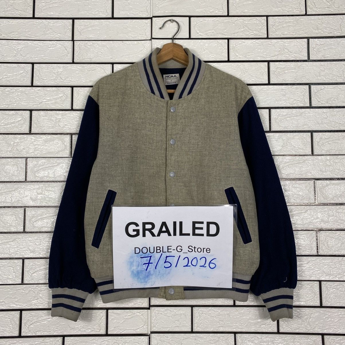 Japanese Brand Vintage Varsity Jacket Ncaa Descente Size US M / EU 48-50 / 2 - 1 Thumbnail