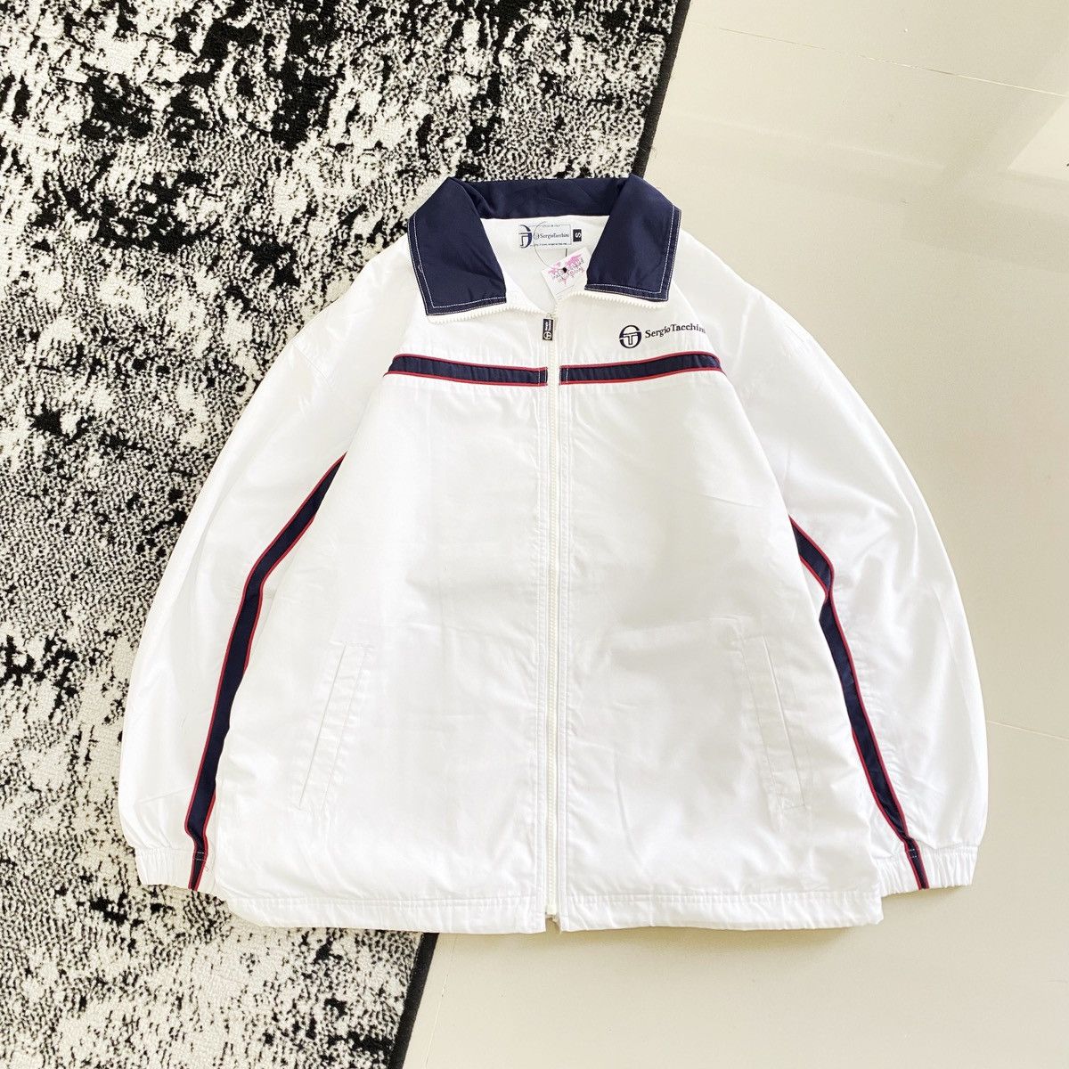 Sergio Tacchini × Vintage Vintage Sergio Tacchini Windbreaker Jacket Size US S / EU 44-46 / 1 - 1 Thumbnail