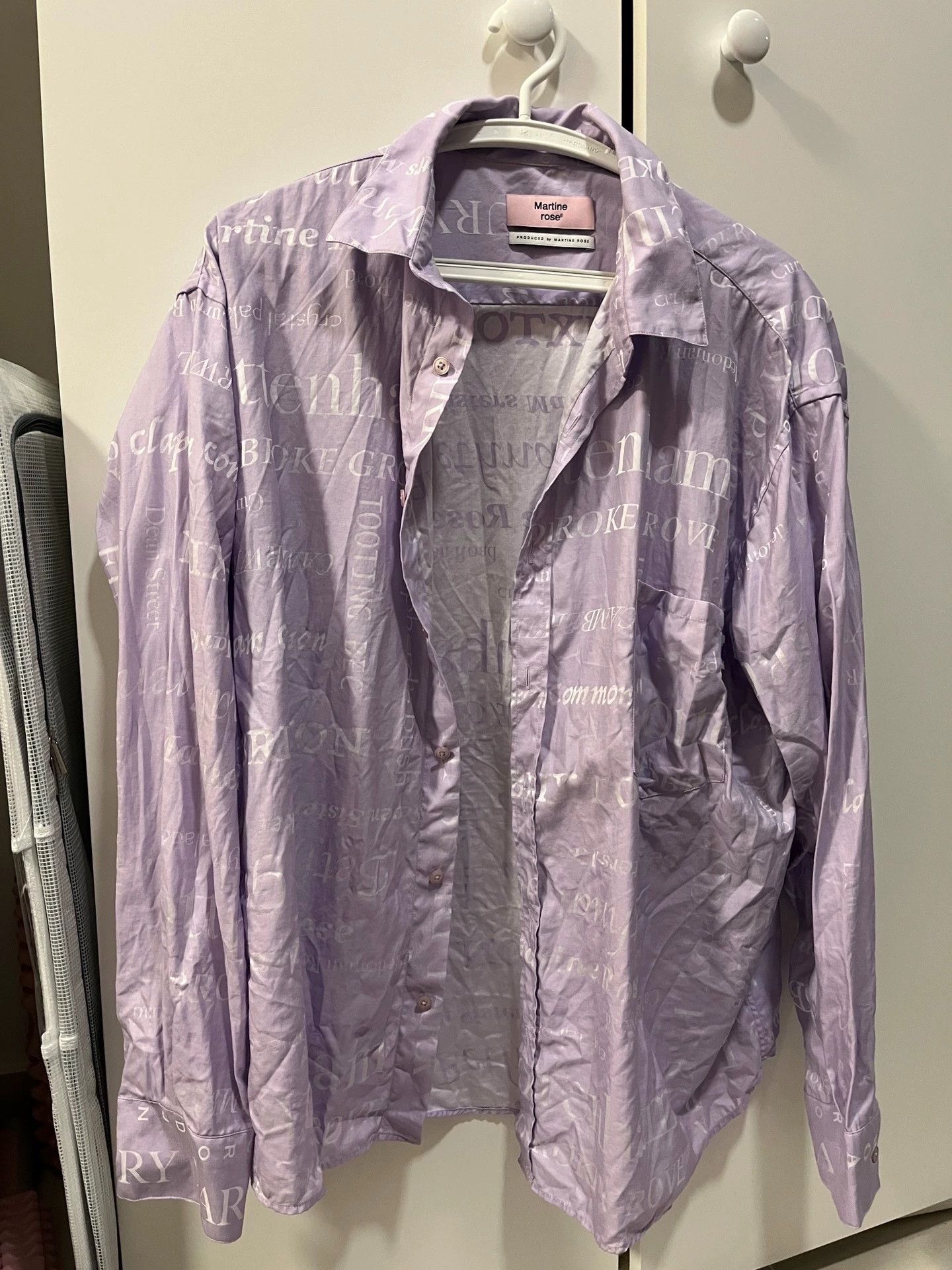 Martine Rose martine rose violet LDN silverembroidered shirt XS Size US XS / EU 42 / 0 - 1 Thumbnail