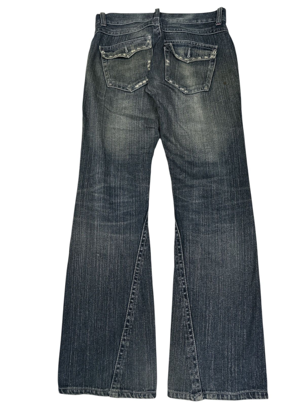 Vintage Flare 🎌💥 Rand crap Bootcut Flare Distress Denim Size US 34 / EU 50 - 3 Thumbnail