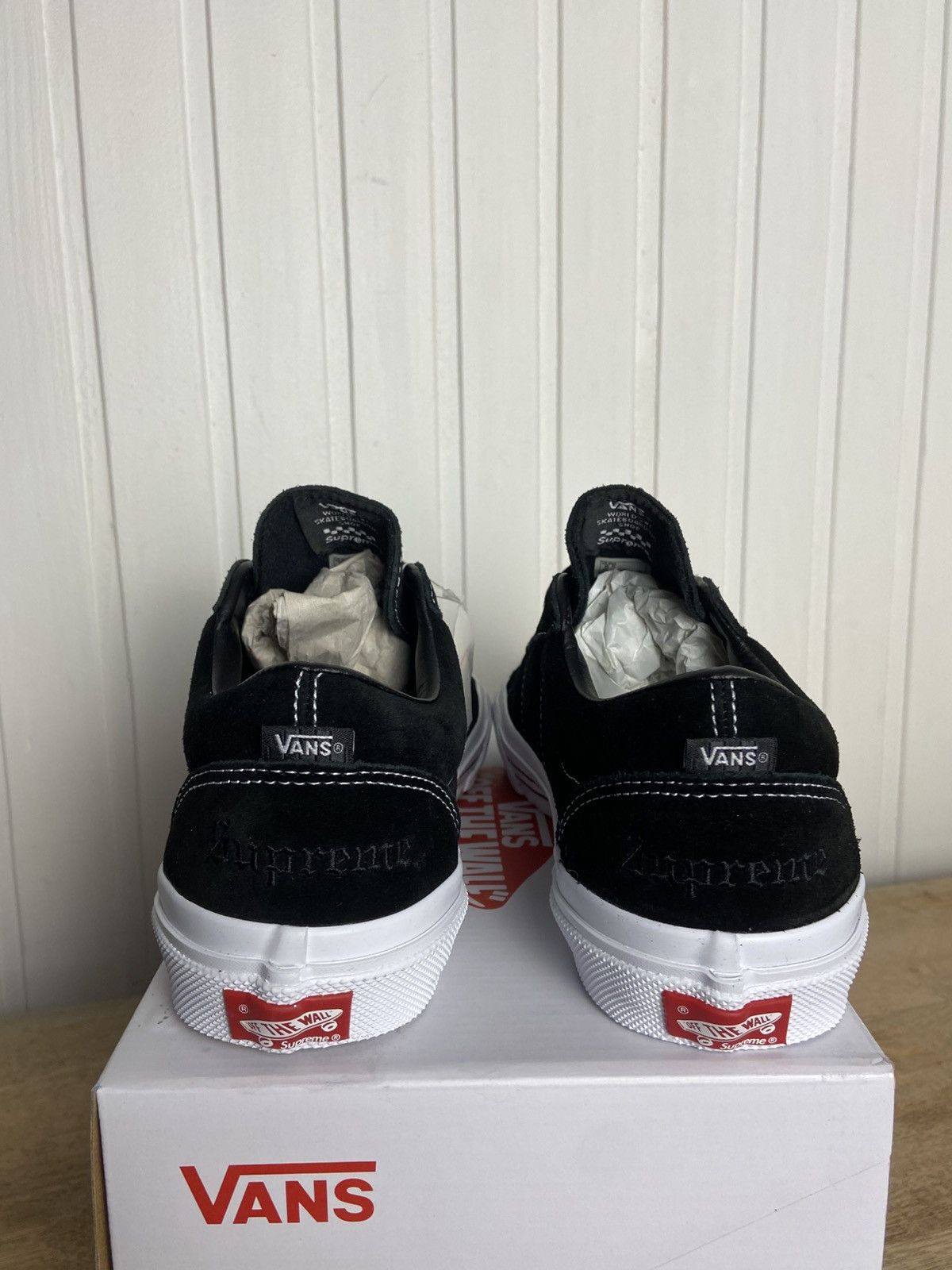 Supreme New Vans Sid Supreme "Fuck Em" Black size 8,5US Size US 8.5 / EU 41-42 - 7 Thumbnail