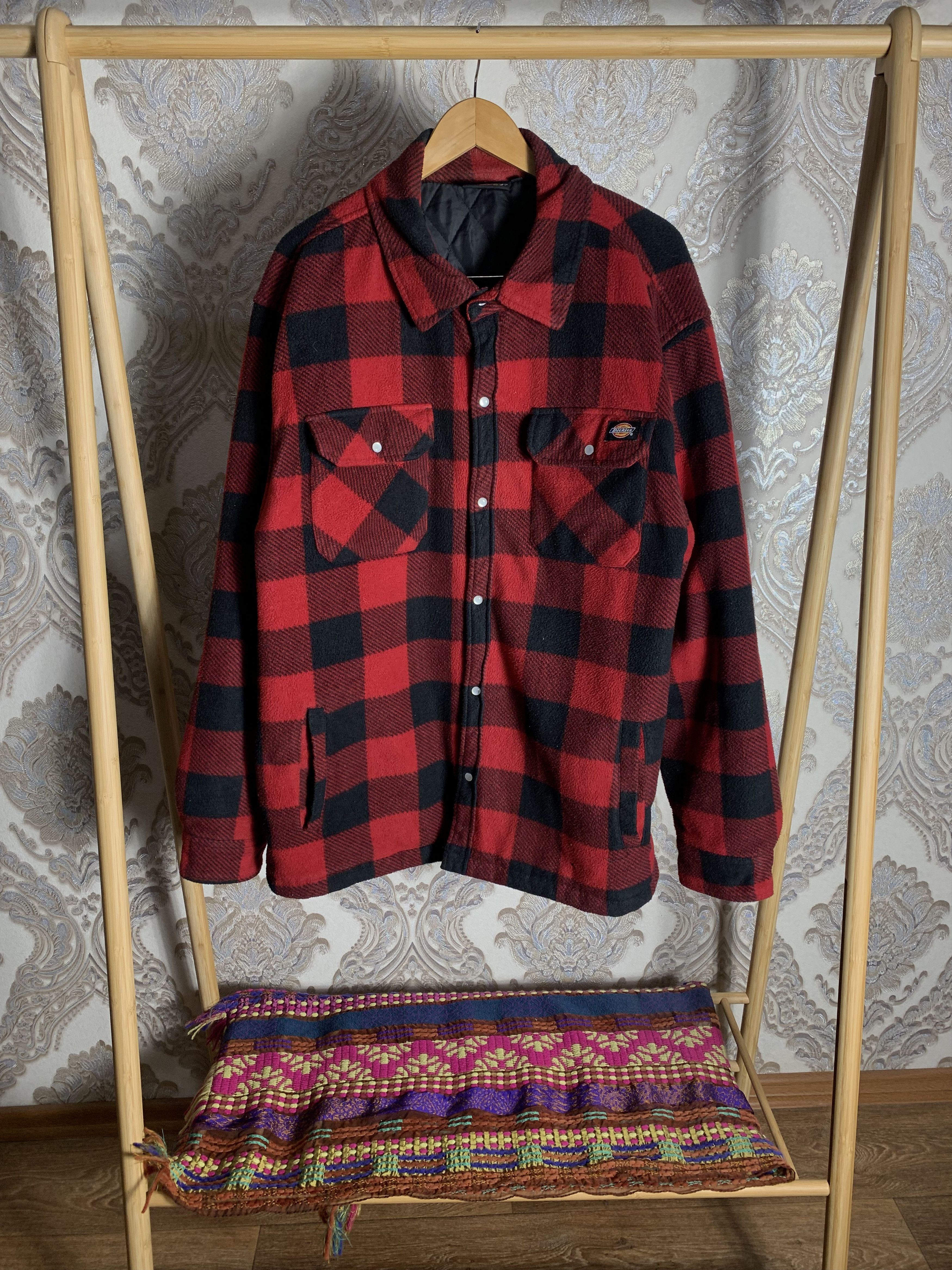 Dickies VINTAGE DICKIES FLANNEL DESIGNER JACKET SHIRT RETRO SK8 90s Size US XXL / EU 58 / 5 - 1 Thumbnail