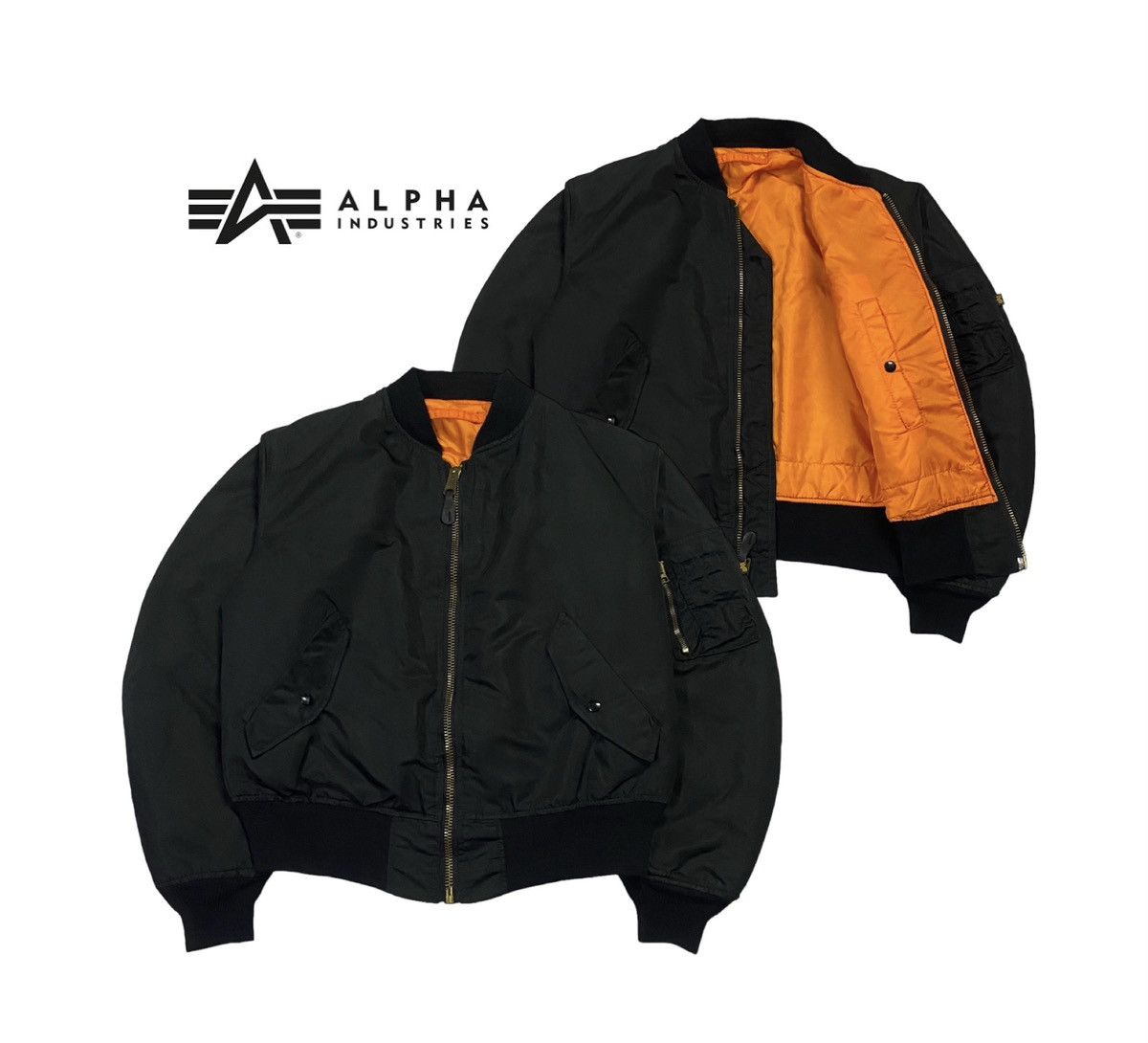 Authentique Bombers MA-1 d'Alpha Industries