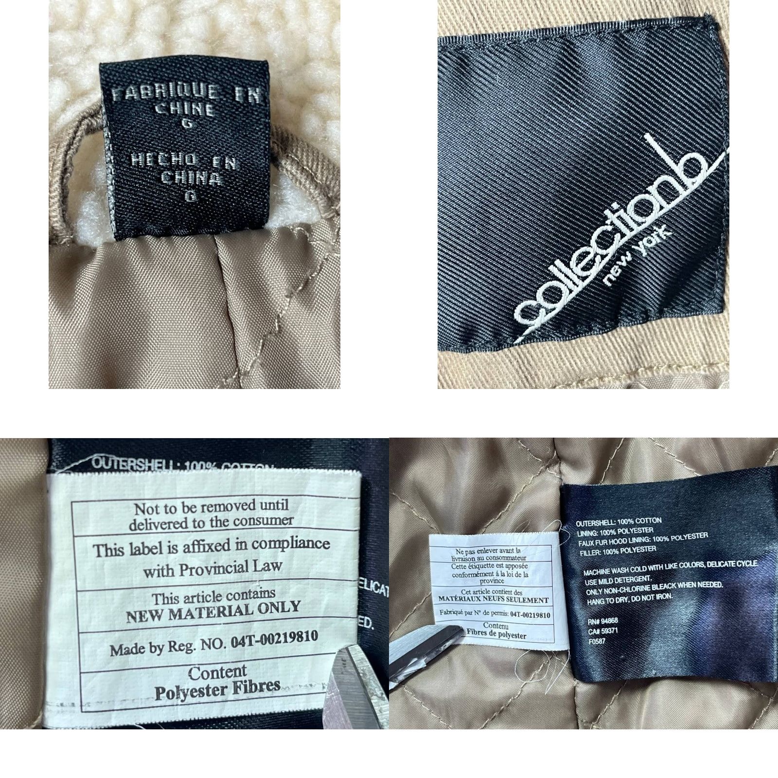 Vintage Collection B Hooded Anorak Jacket Womens L Camel Polyester Fur Trim Winter Hooded Casual Outdoor Size L / US 10 / IT 46 - 8 Thumbnail