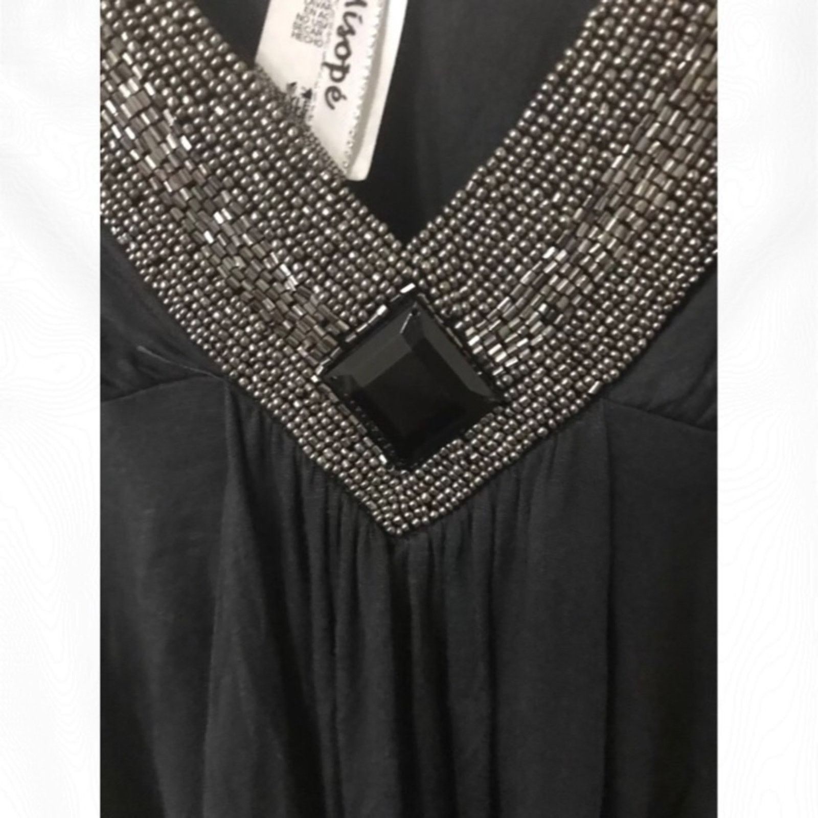 Other Misope Anchor Gray Sleeveless Cocktail Dress Size M / US 6-8 / IT 42-44 - 3 Thumbnail