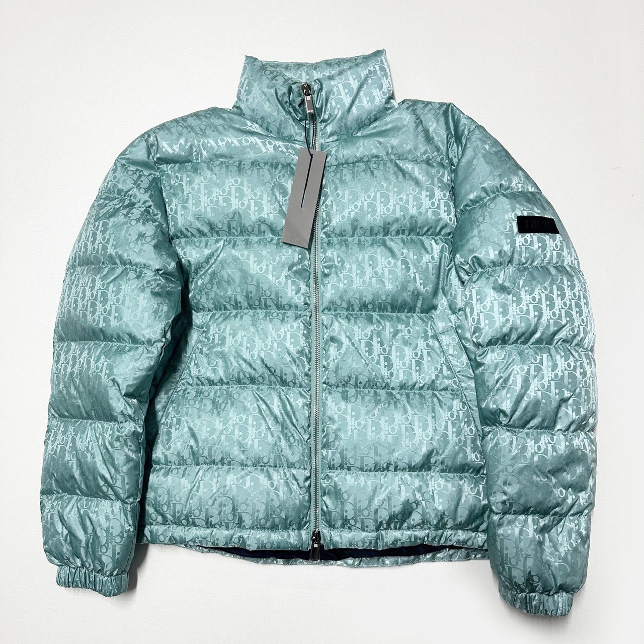 Christian Dior CD size 54 XL 2XL oblique puffer jacket green