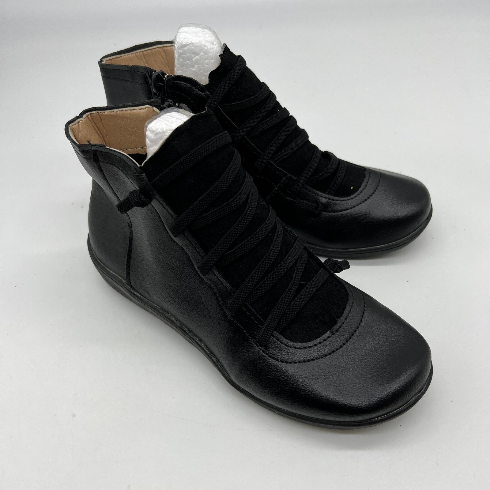 Other Ankle Boots Round Toe Casual Comfortable Lightweight Size US 6.5 / IT 36.5 - 2 Thumbnail
