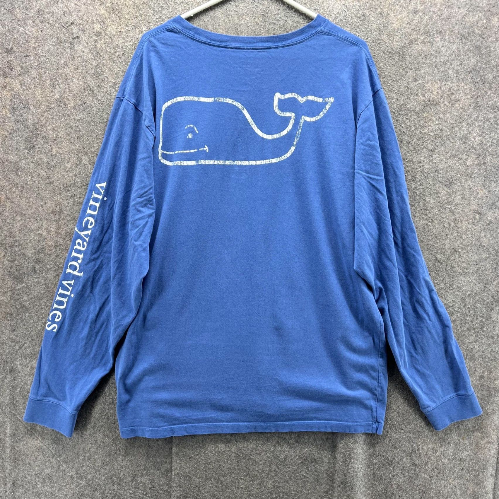 Vineyard Vines Vineyard Vines Shirt Mens 2XL Blue Long Sleeve Pocket Whale Graphic Logo Surf Nautical Preppy Crew Neck Size US XXL / EU 58 / 5 - 2 Thumbnail
