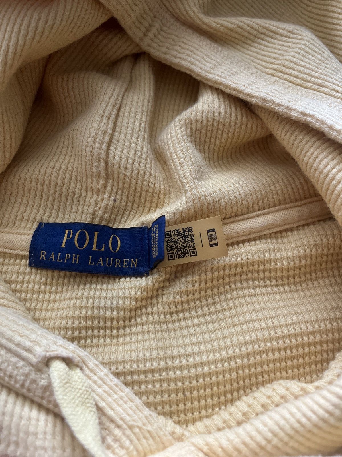 Polo Ralph Lauren Waffle Knit Polo Ralph Lauren Hoodie Size US L / EU 52-54 / 3 - 3 Thumbnail