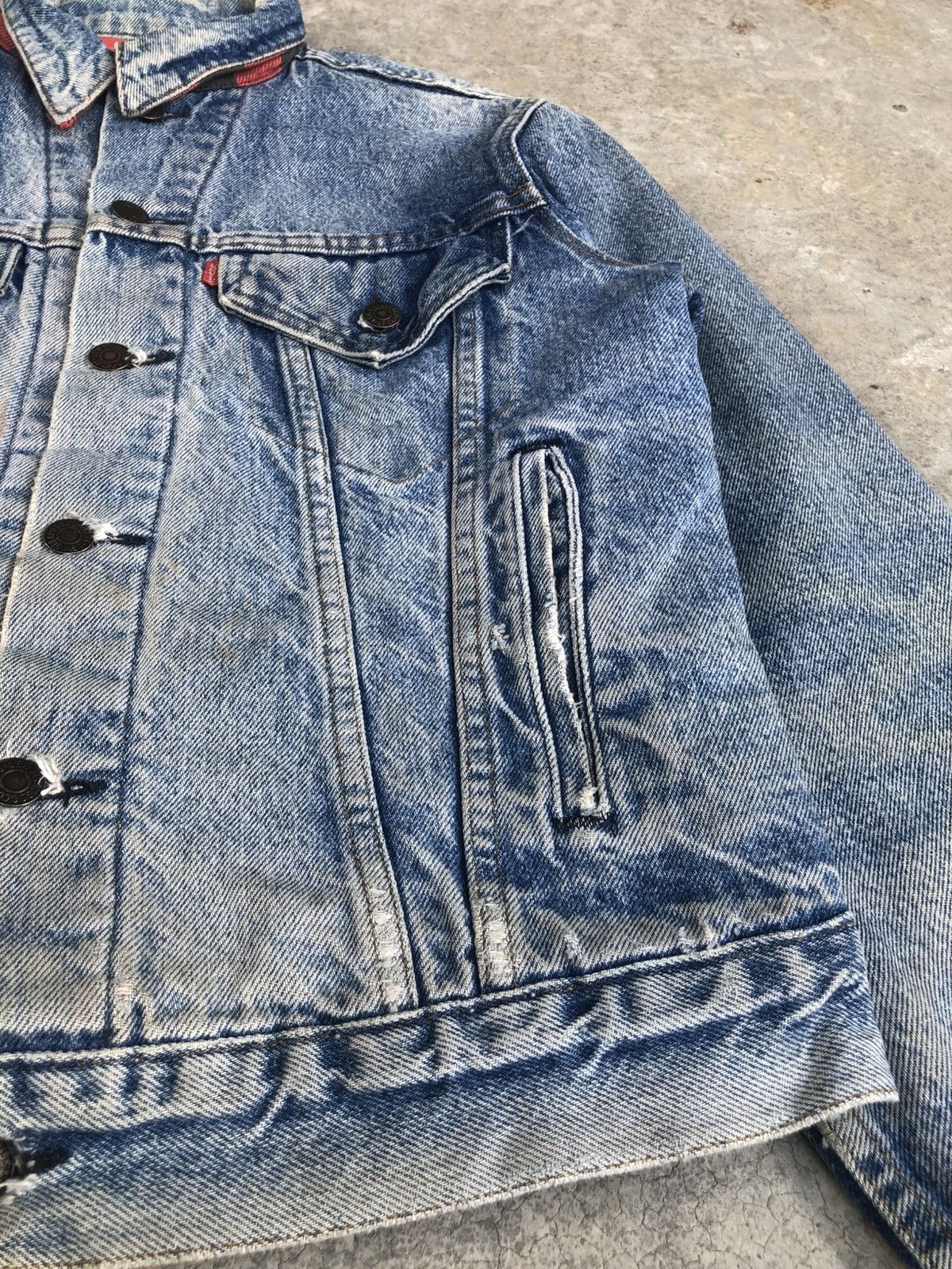 Levi's Vintage 80s Levi’s Blanket Lined Denim Jacket Distressed Size US M / EU 48-50 / 2 - 16 Thumbnail