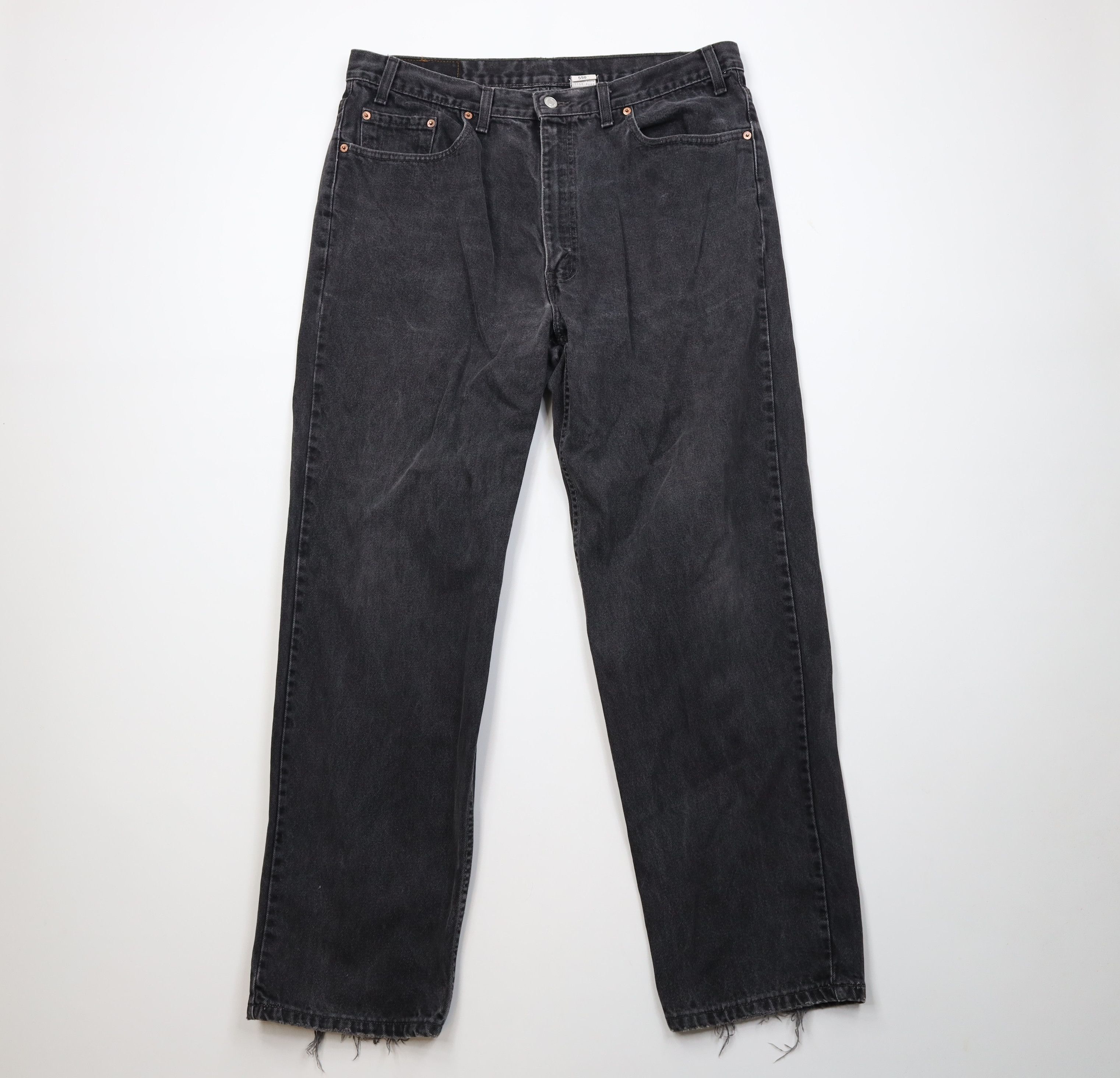 Levi's Vintage 90s Levis 550 Relaxed Fit Denim Jeans Black Cotton Size US 40 / EU 56 - 1 Thumbnail
