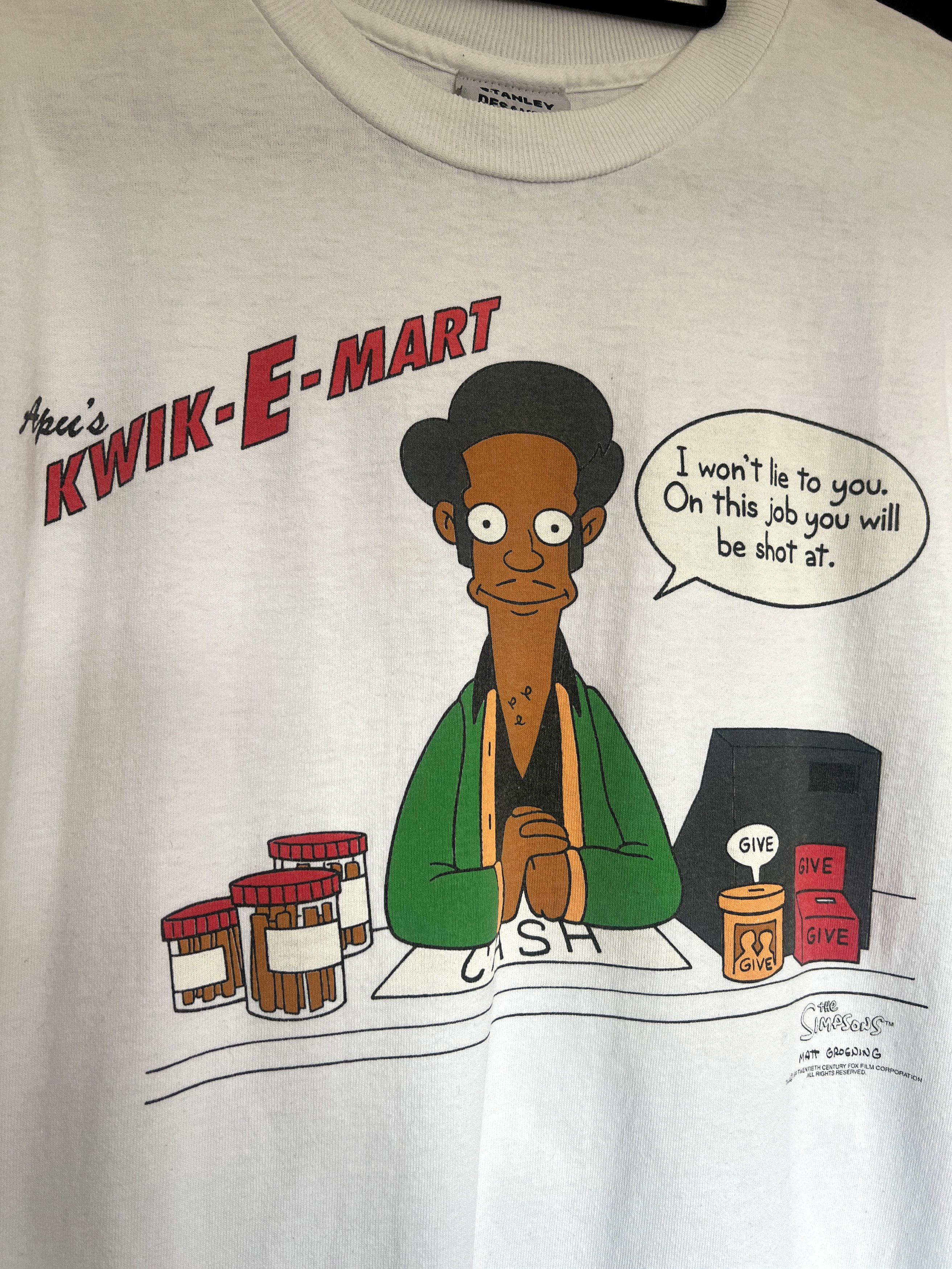 Vintage Stanley Desantis - Extremely Rare Simpsons 'Apu' T-Shirt Size US L / EU 52-54 / 3 - 2 Thumbnail