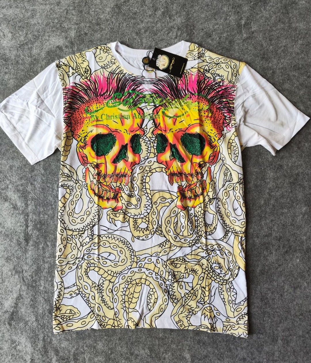 Ed Hardy ed hardy grunge skull tshirt Size US L / EU 52-54 / 3 - 1 Thumbnail