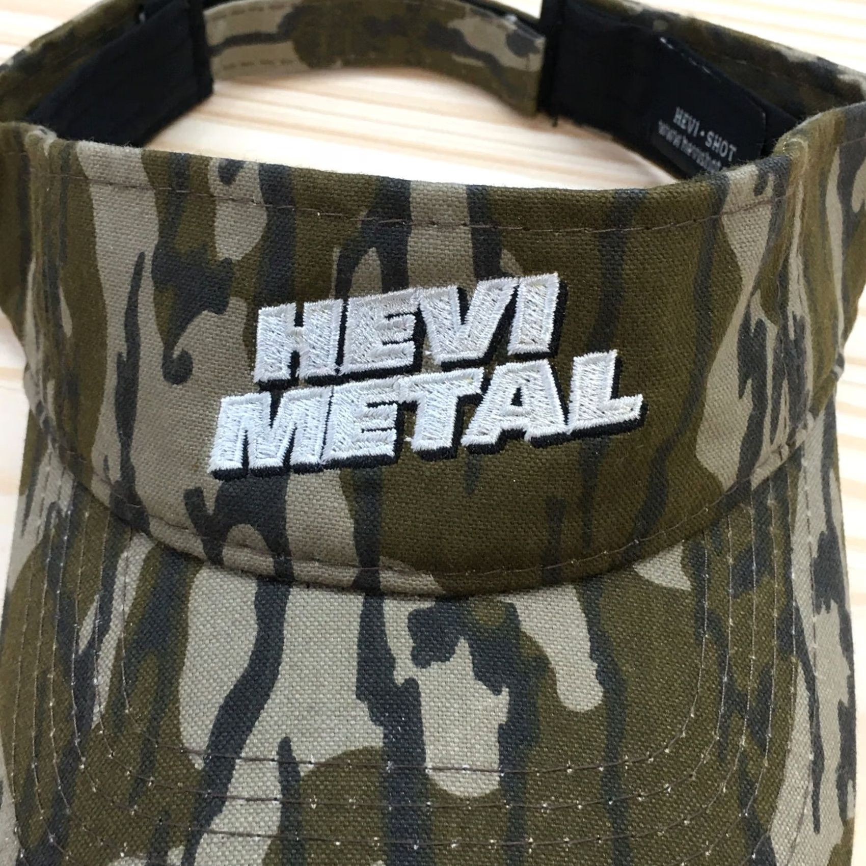 Logo 7 Hevi Metal Visor Hat Mens Brown OS Adjustable Curved Brim Embroidered Logo Size ONE SIZE - 3 Thumbnail