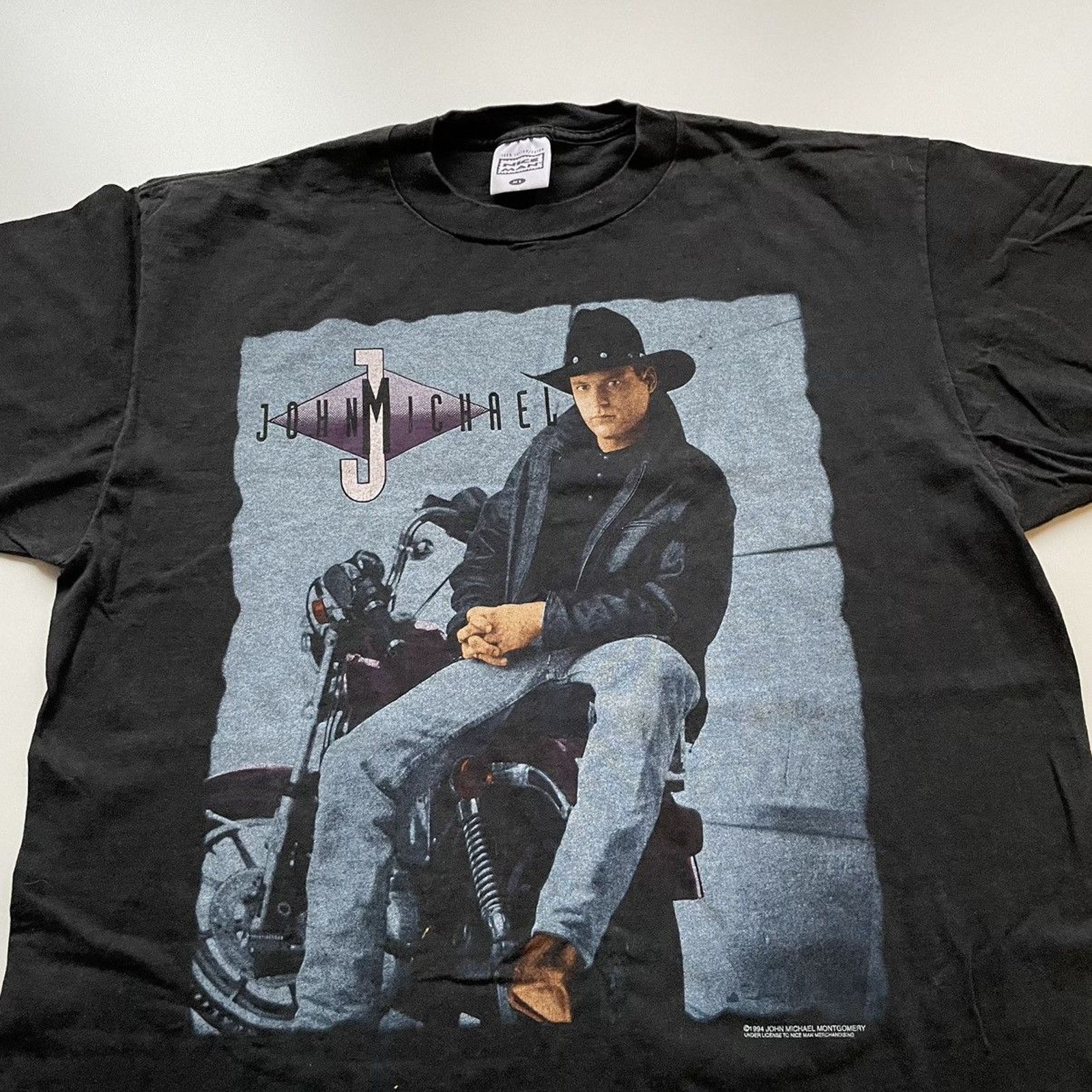 Band Tees Vintage 90s John Michael Montgomery Tour T Shirt XL Faded Size US XL / EU 56 / 4 - 2 Thumbnail