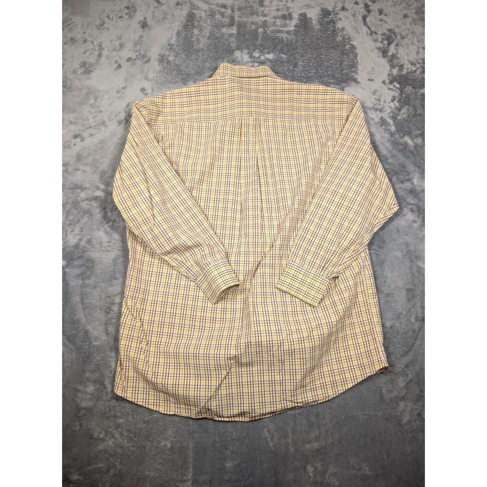 Vintage Gitman Bros Shirt Mens Large Yellow Plaid Button-Down Long Sleeve Made USA Size US L / EU 52-54 / 3 - 7 Thumbnail