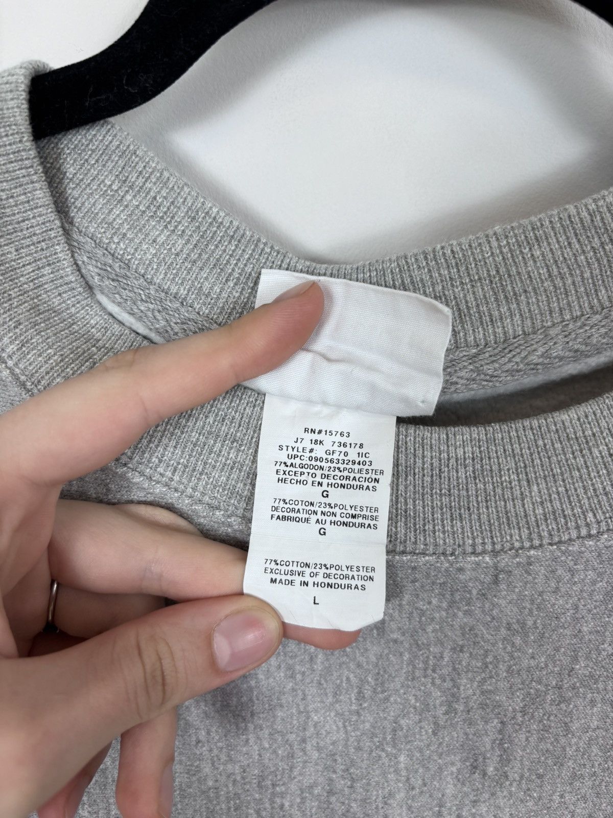 Champion Champion Reverse Weave Vintage Men’s Grey Sweatshirt Size US L / EU 52-54 / 3 - 12 Thumbnail