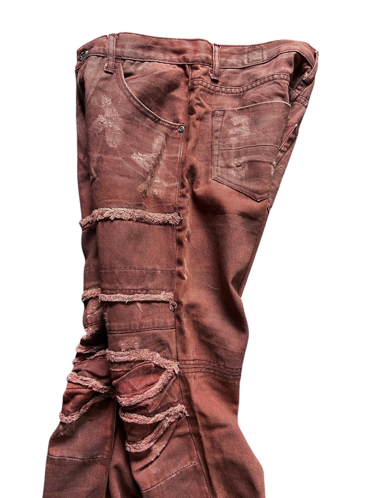 semanticdesign SEMANTIC DESIGN DISTRESSED PUNK STREET RED DENIM Size US 30 / EU 46 - 8 Thumbnail