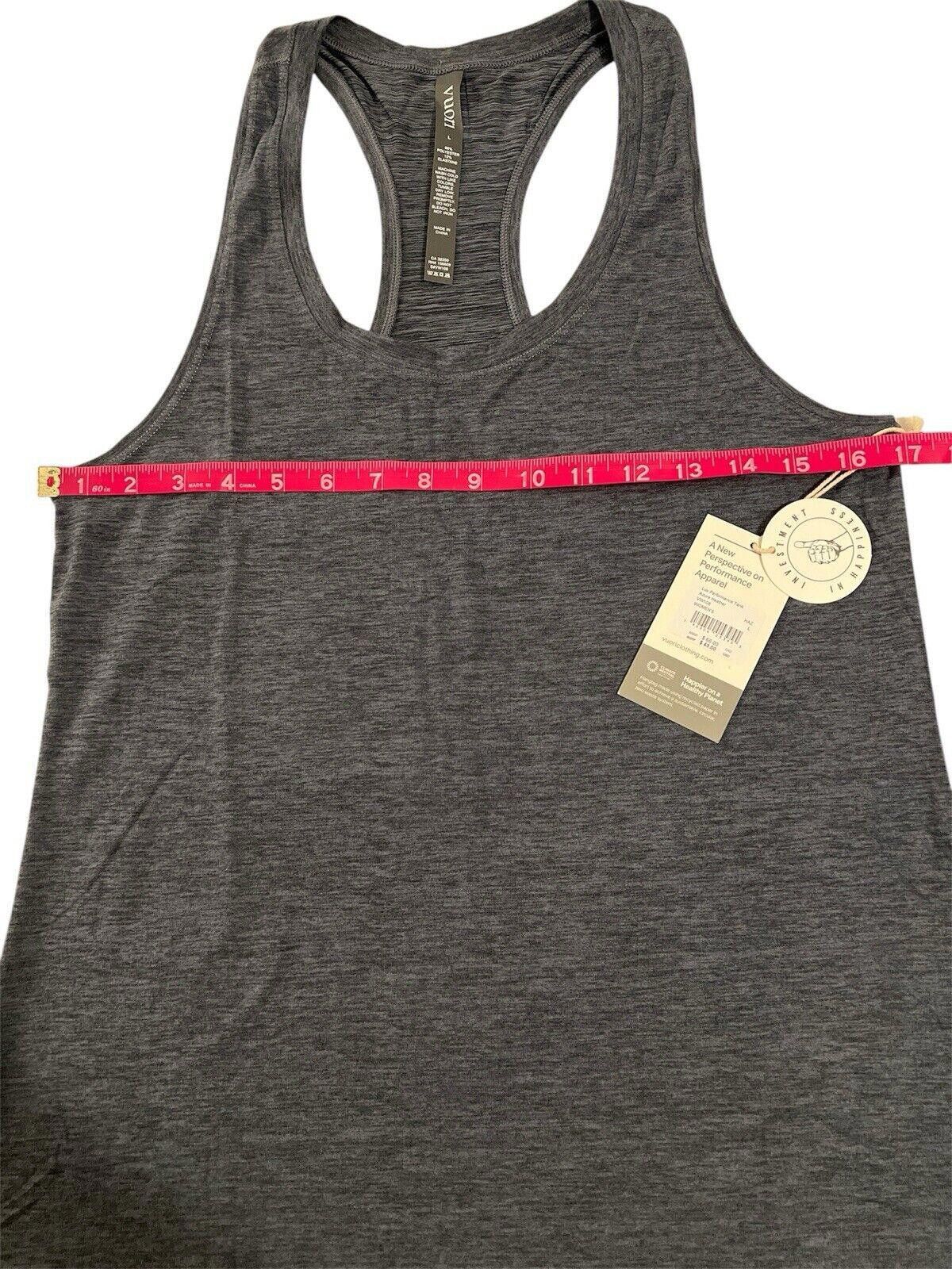 Designer Vuori Lux Performance Tank Large Azule Heather Size L / US 10 / IT 46 - 4 Thumbnail