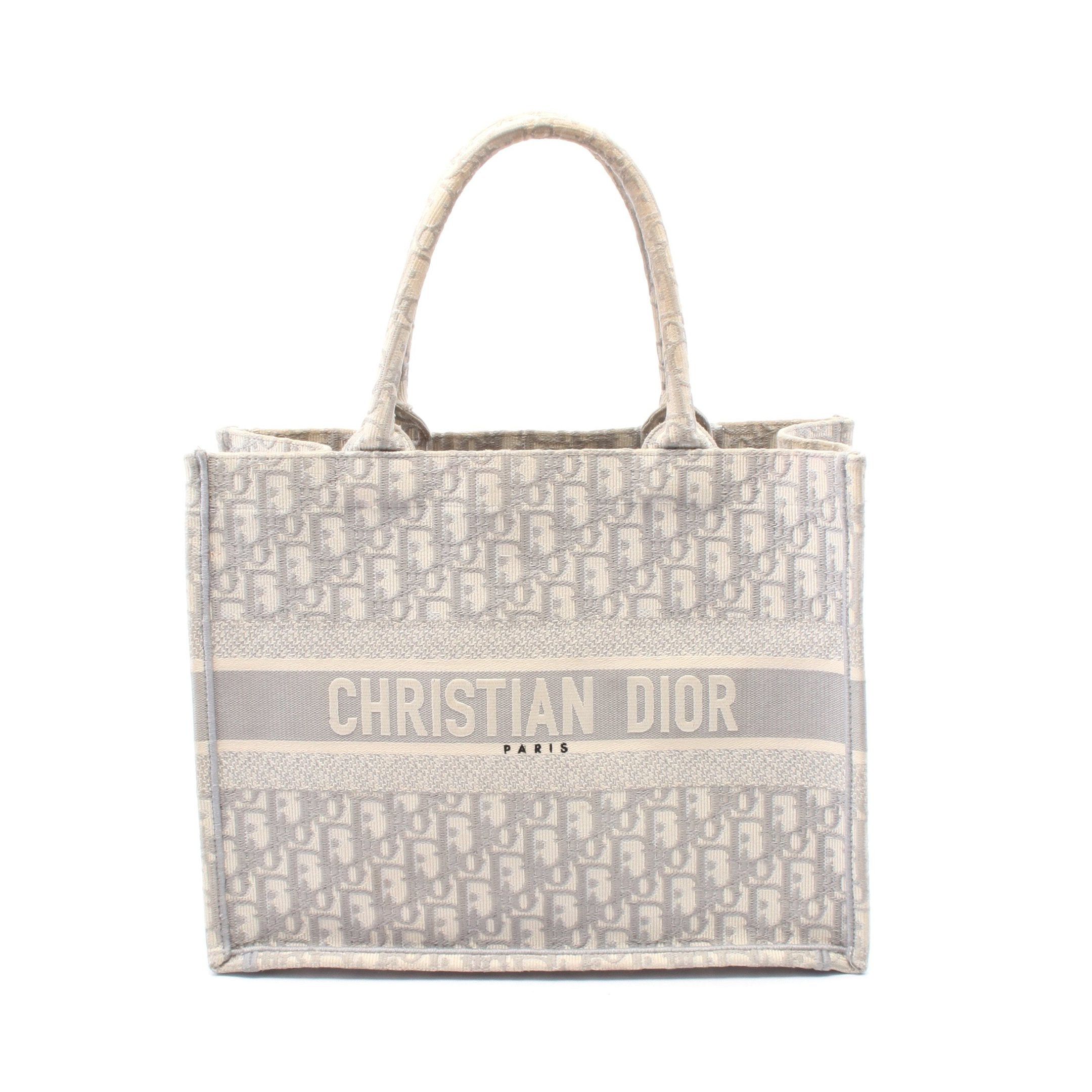 Dior Dior Book Tote Medium Handbag Bag Canvas Gray Size ONE SIZE - 1 Thumbnail