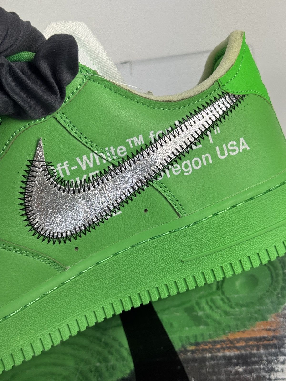 Nike VIRGIL ABLOH NIKE AIR FORCE 1 x OFF WHITE BROOKLYN SNEAKERS Size US 10 / EU 43 - 2 Thumbnail